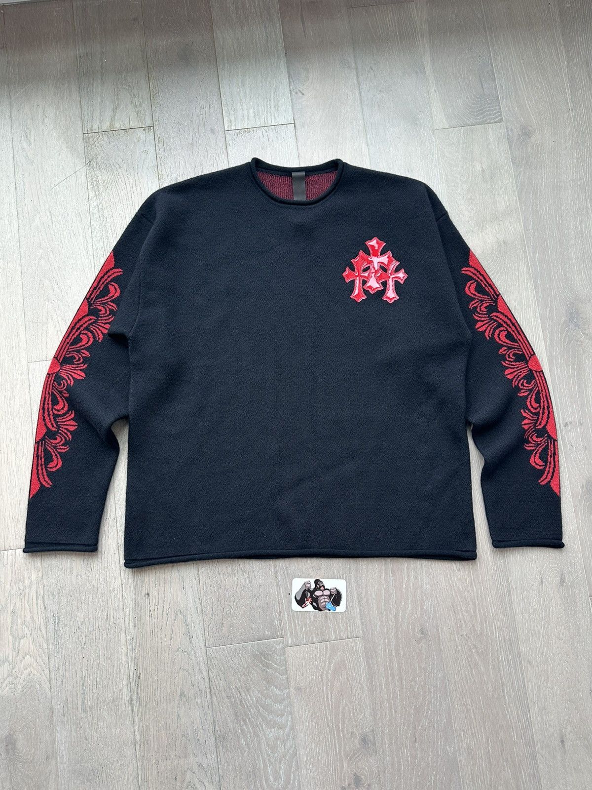 Chrome Hearts Chrome Hearts Triple Cross Patch Cashmere Sweater Size US XL / EU 56 / 4 - 2 Thumbnail