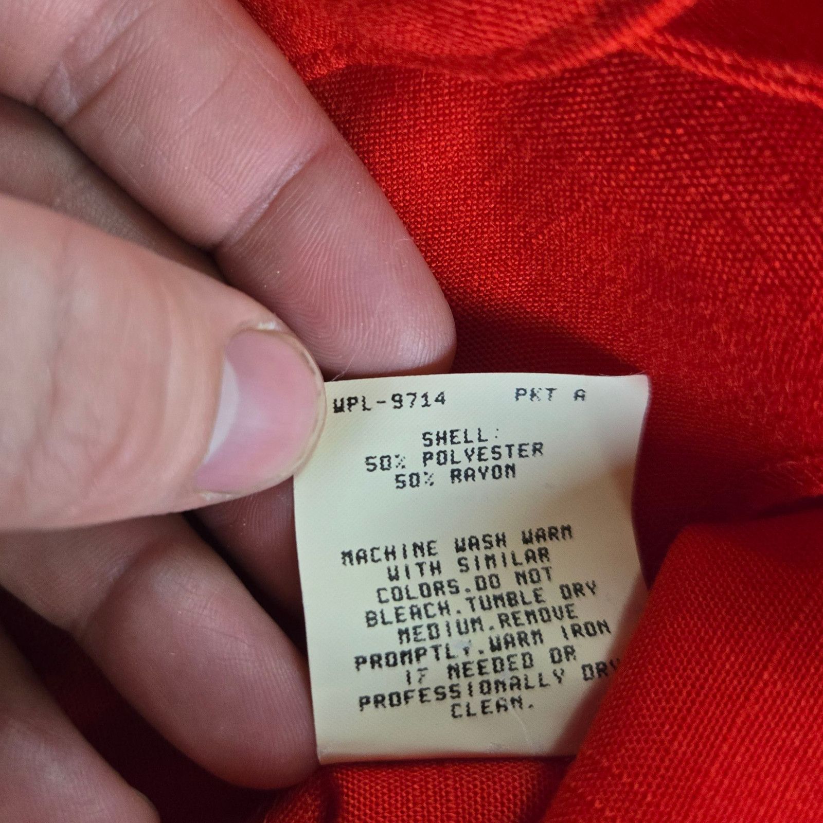 Vintage 1980s Vintage Red Power Suit Jacket Blazer Size 14 Size XL / US 12-14 / IT 48-50 - 9 Thumbnail