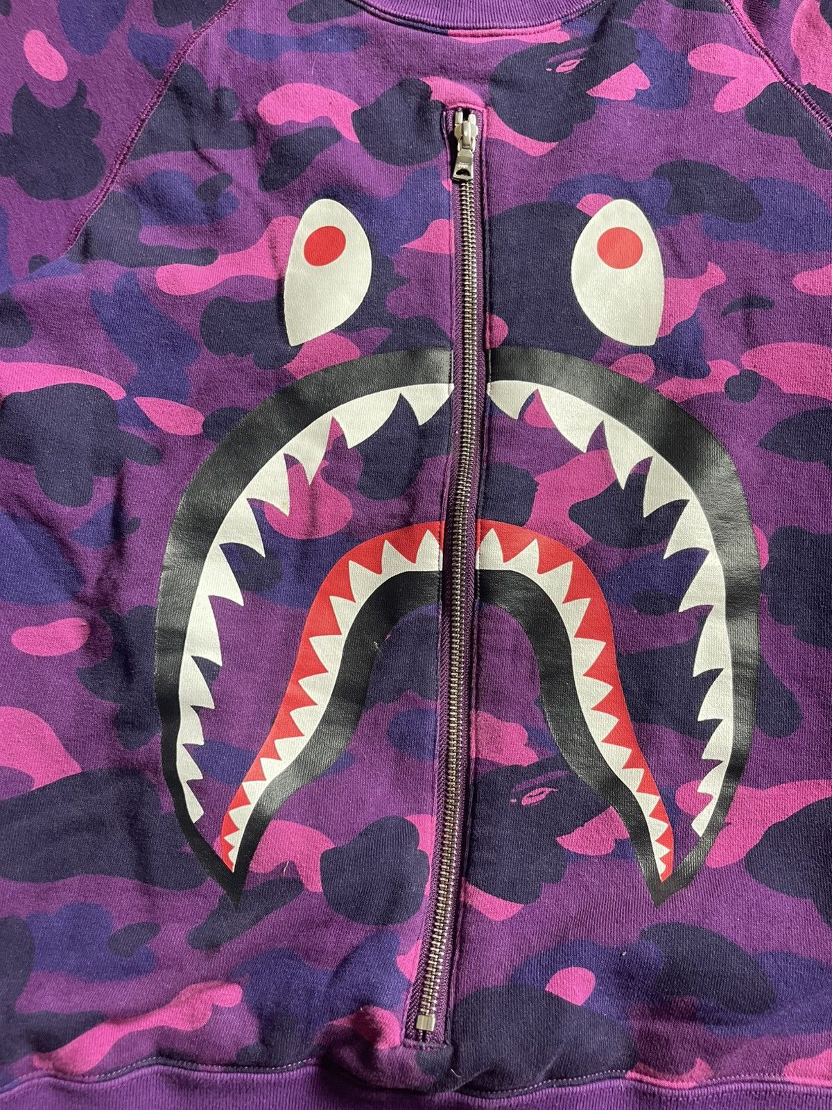 Bape Bape shark crew neck Size US M / EU 48-50 / 2 - 6 Thumbnail