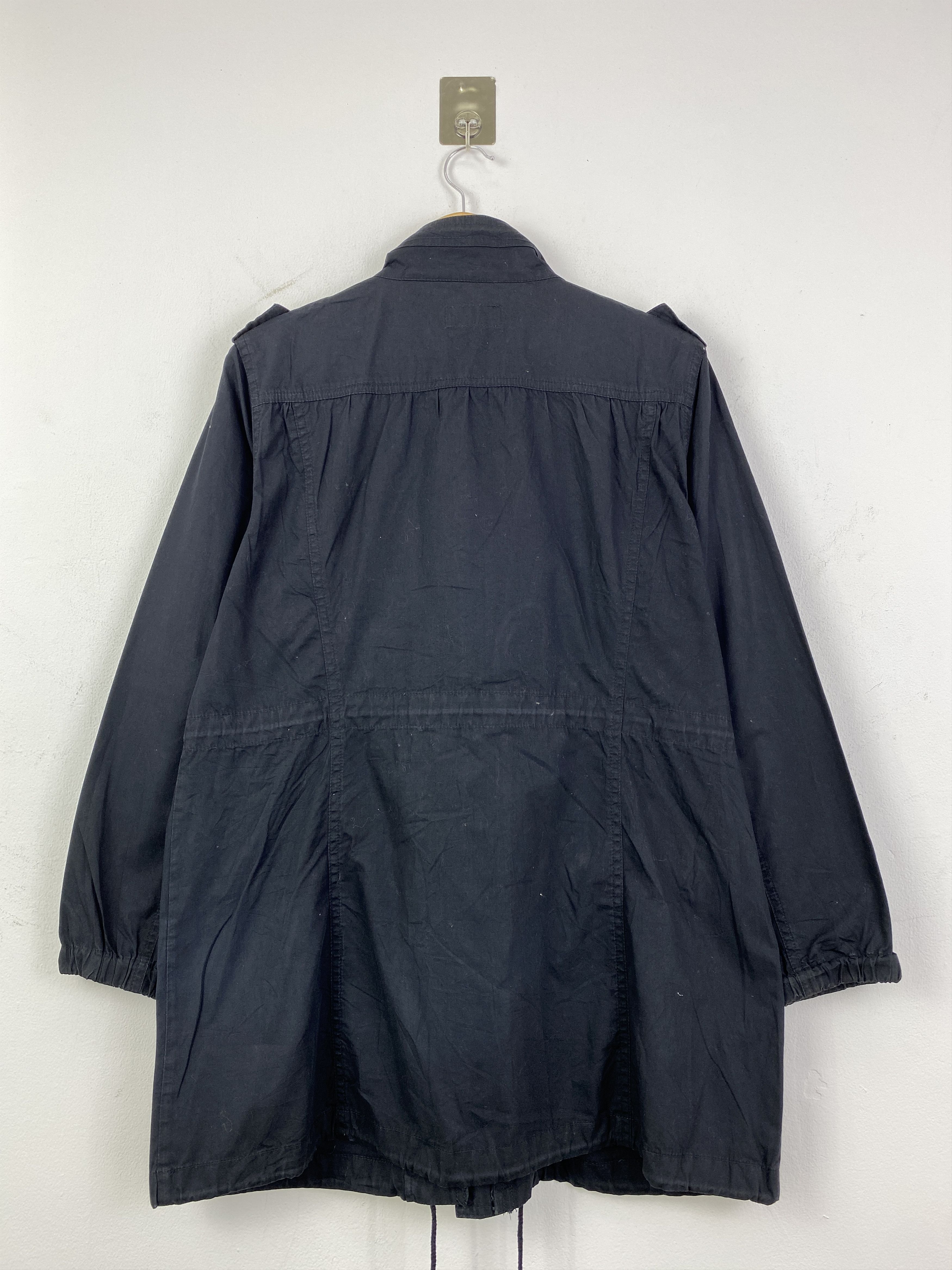 GU Vintage GU Black Military Style Long Jacket JA0234 Size US XL / EU 56 / 4 - 2 Thumbnail