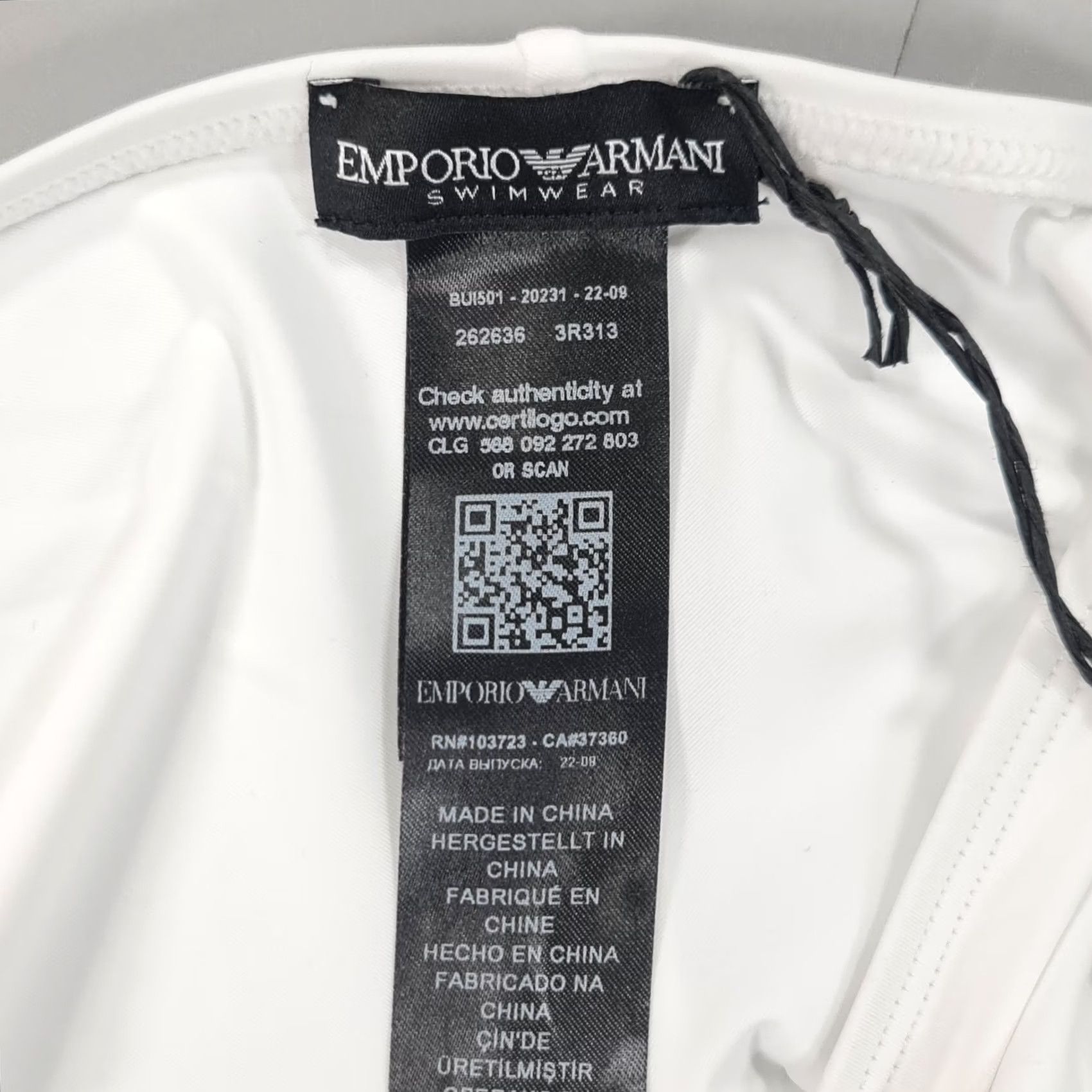 Emporio Armani Emporio Armani Womens Bikini Bottom White Large Size 36" / US 14 / IT 50 - 6 Thumbnail