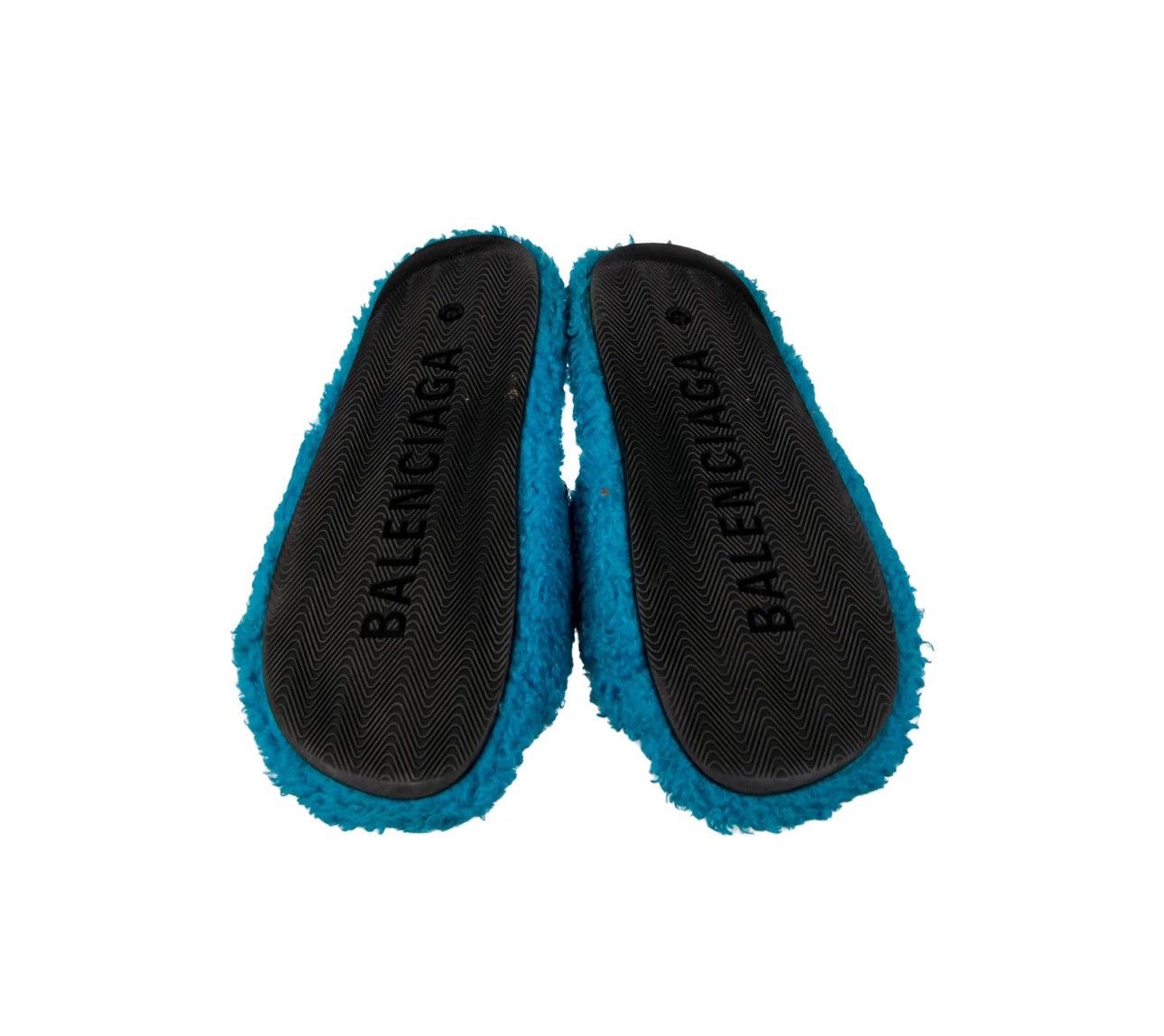 Balenciaga Furry Fur Slide Sandals in Blue Size US 9 / EU 42 - 6 Thumbnail