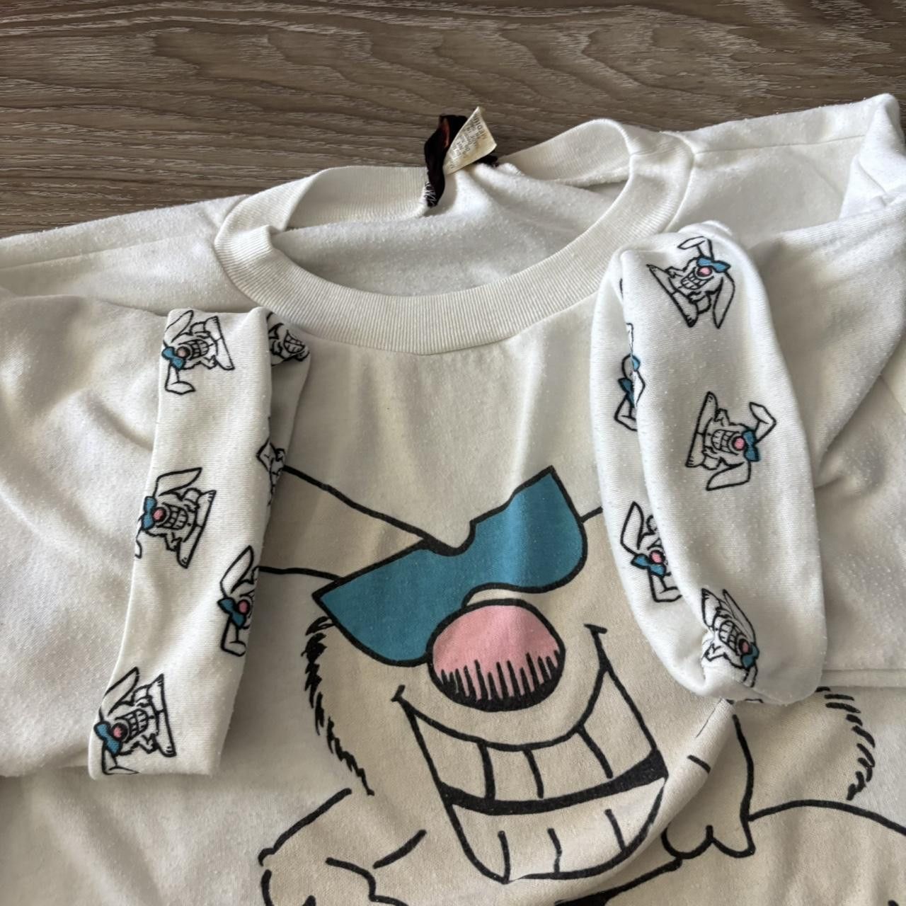 Vintage Crazy Vintage 80s White Beach Bunny Oasis Funny Cropped Graphic Tee! Size US M / EU 48-50 / 2 - 5 Thumbnail