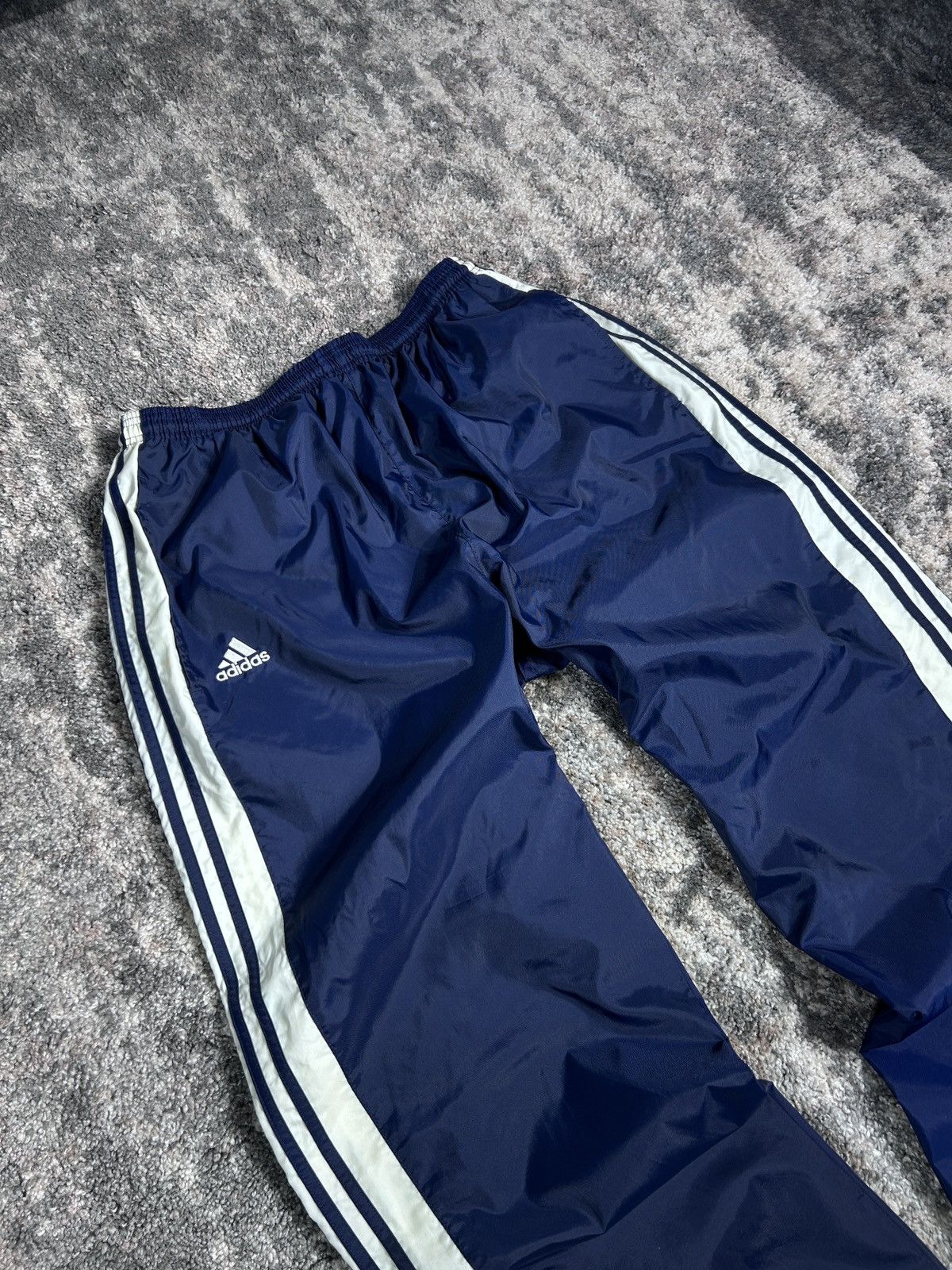 Adidas × Vintage Adidas Vintage Mens Nylon Pants Drill Y2K Size US 36 / EU 52 - 8 Thumbnail