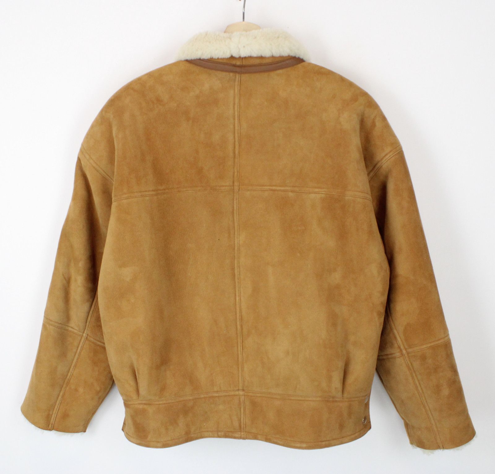 Sandro SANDRO Royal Jacket Womens LARGE Shearling Leather Button Size L / US 10 / IT 46 - 2 Thumbnail