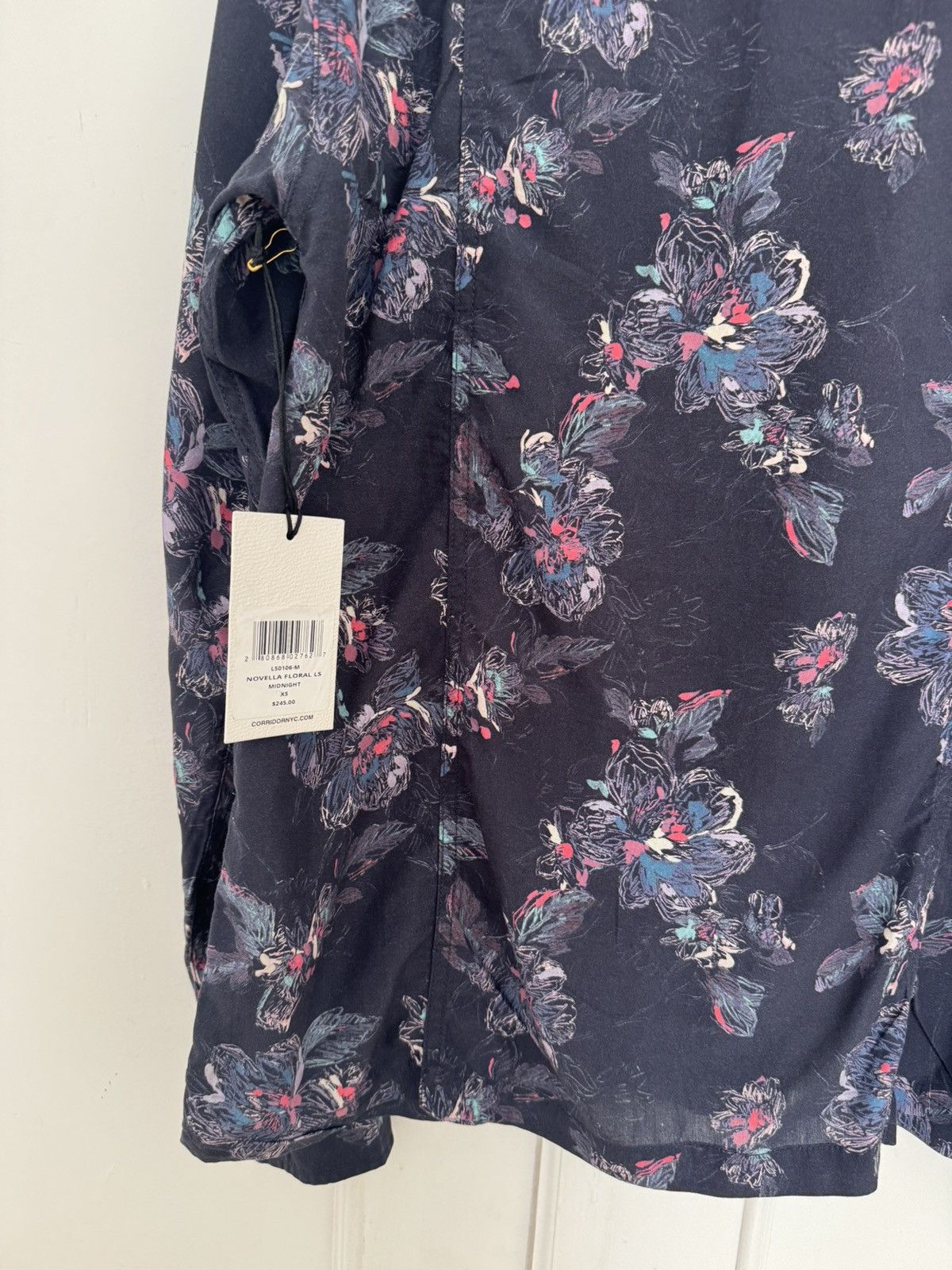Corridor Corridor Novella Floral Print Long Sleeve Navy Lyocell Size US XS / EU 42 / 0 - 16 Thumbnail