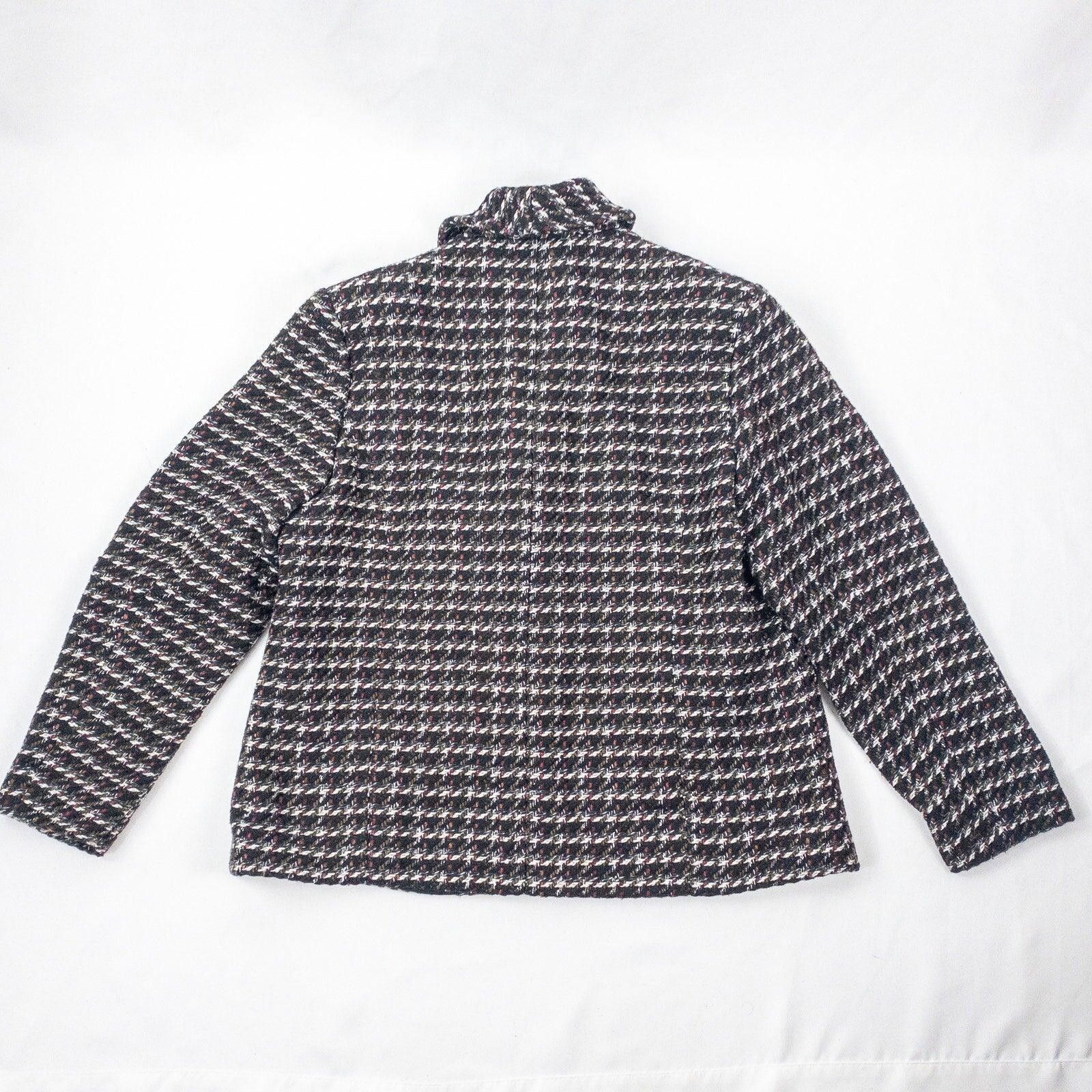 Coldwater Creek Coldwater Creek Black Silver Tweed Coat Womens 16 XLarge Size XL / US 12-14 / IT 48-50 - 9 Thumbnail