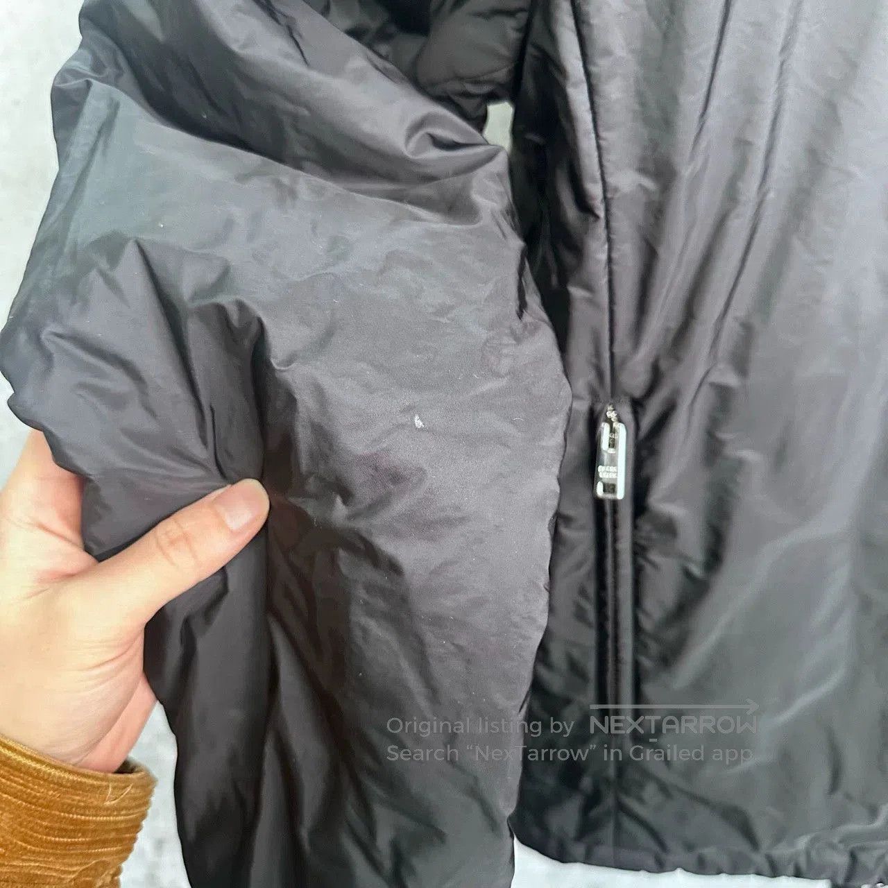 Prada prada black gray reversible nylon cotton jacket. Size US L / EU 52-54 / 3 - 7 Thumbnail