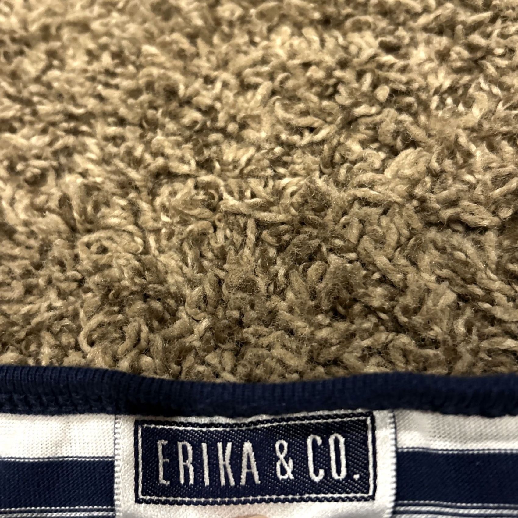 Vintage Erika & Co. Tops Womens Sz M Blue White Striped Short Sleeve Shirt A31 Size M / US 6-8 / IT 42-44 - 2 Thumbnail