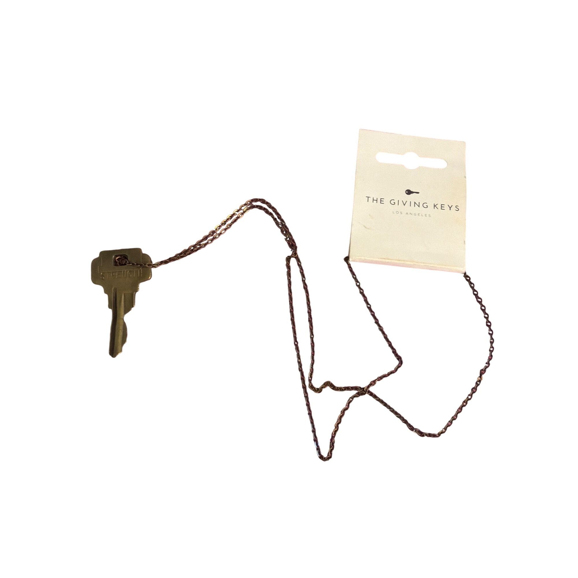 Other The Giving Keys Brass Strength Key Necklace Altard State Bra Size ONE SIZE - 1 Thumbnail