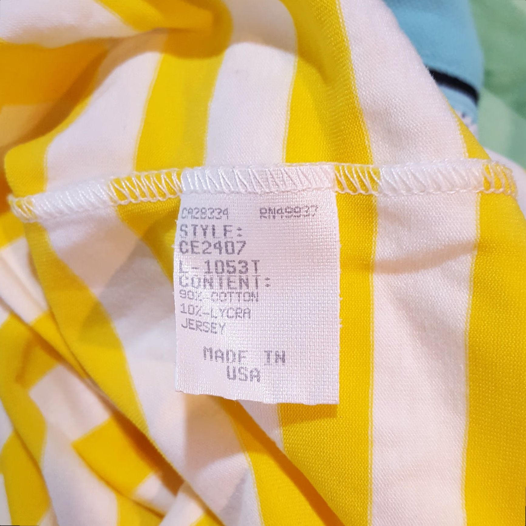 Vintage Vintage Tail Golf Yellow Striped Cropped Women's XL Sleeveless T Shirt Tank Top Size XL / US 12-14 / IT 48-50 - 7 Thumbnail