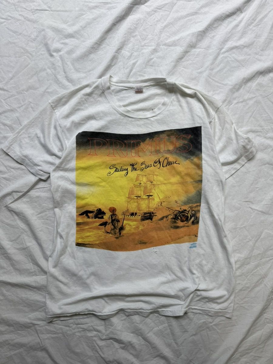 Band Tees Vintage 90s Primus Sailing The Sea Of Cheese Tee Thrashed Size US XL / EU 56 / 4 - 2 Thumbnail