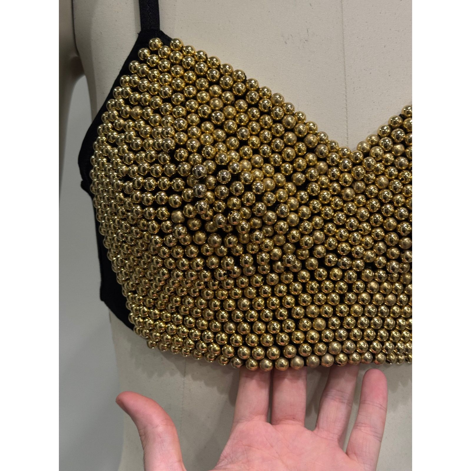 Dolce & Gabbana S/S1992 Dolce & Gabbana runway pearl corset bustier top Size M / US 6-8 / IT 42-44 - 4 Thumbnail