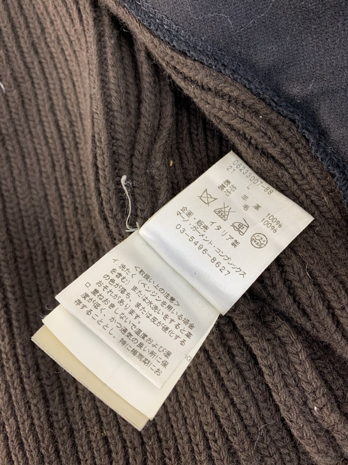 Roberto Collina Roberto Collina Sheep Skin Leather Knit Made in Italy Bomber Size S / US 4 / IT 40 - 8 Thumbnail