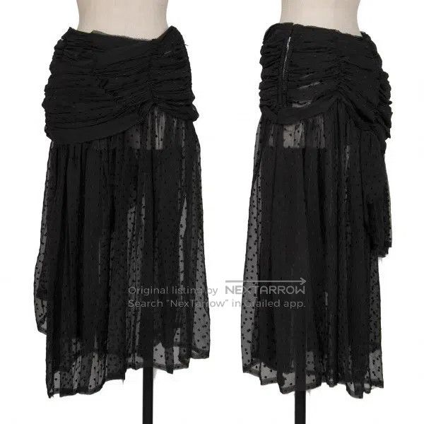 Comme des Garcons Comme Des Garcons size M Black Retro Polka Dot Design Skir Size 23" - 1 Thumbnail