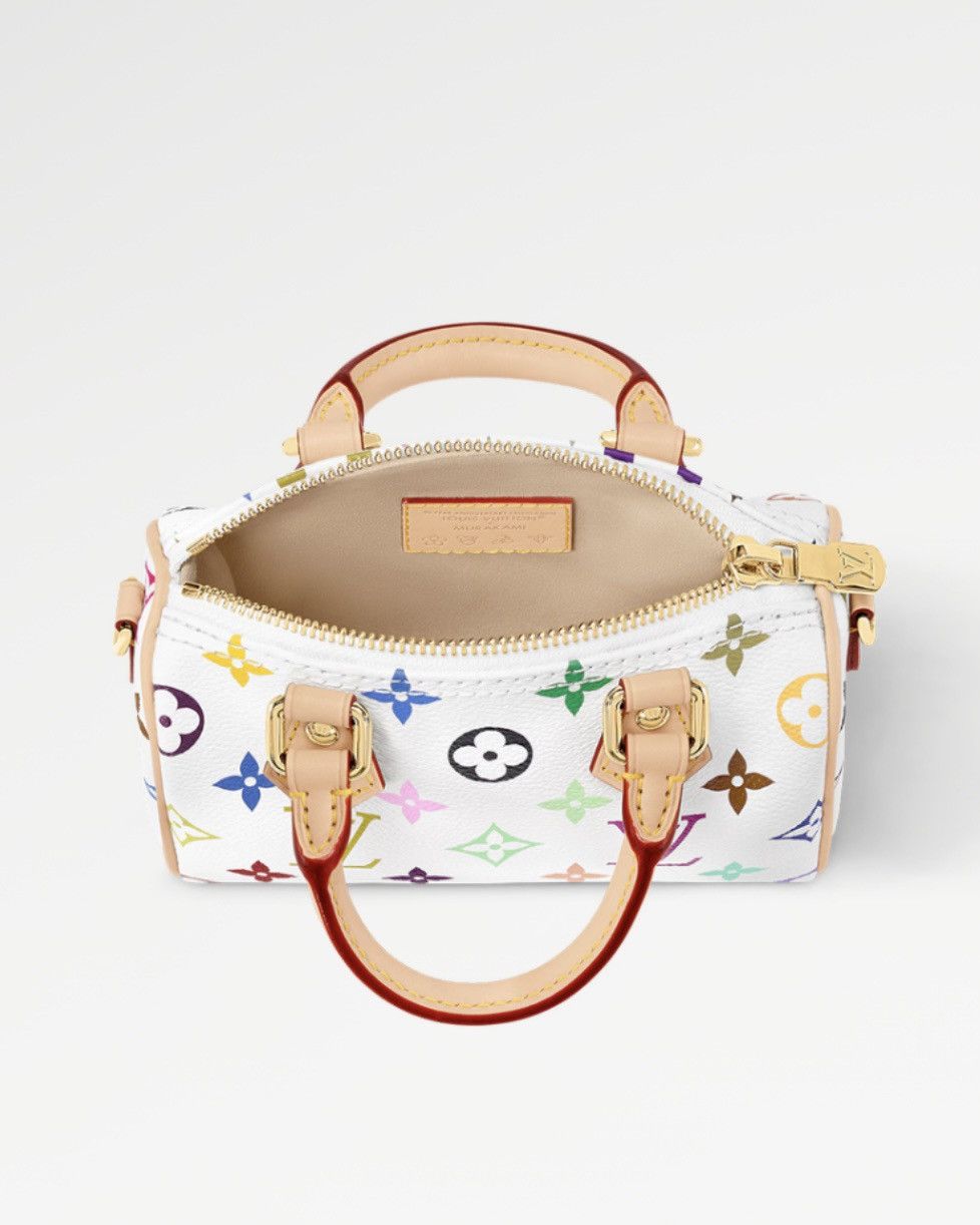 Louis Vuitton × Takashi Murakami Louis Vuitton Murakami White Nano Speedy 2025 NWT M13391 Size ONE SIZE - 22 Thumbnail