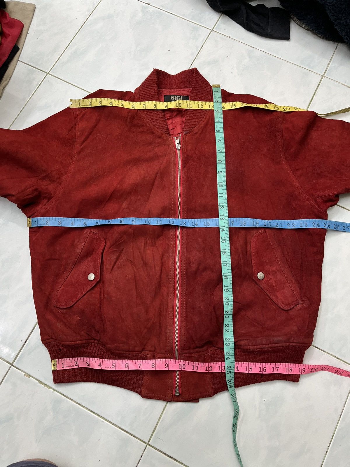 Genuine Leather 🔥🔥🔥STEALS VTG BIGI LEATHER BOMBER JACKET Size US M / EU 48-50 / 2 - 23 Thumbnail