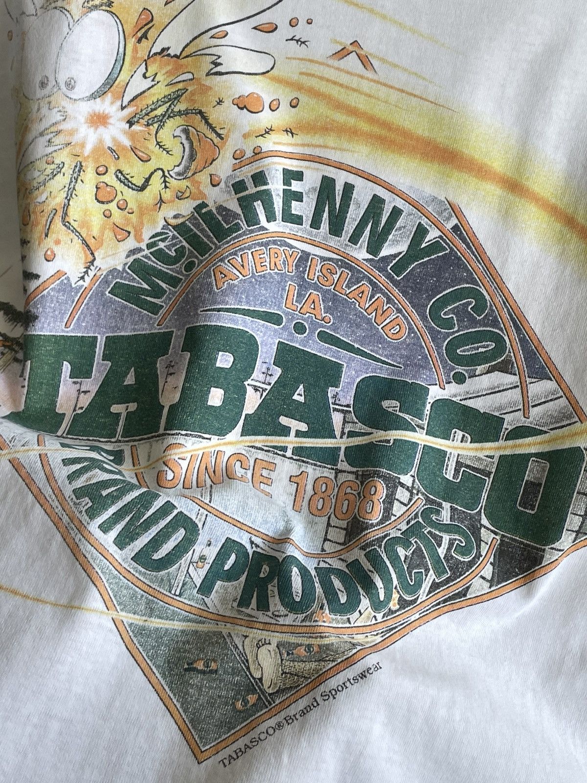 Tabasco 1998 Tabasco: Superbowl Ad Promo T-Shirt w/ A Mosquito Size US L / EU 52-54 / 3 - 15 Thumbnail