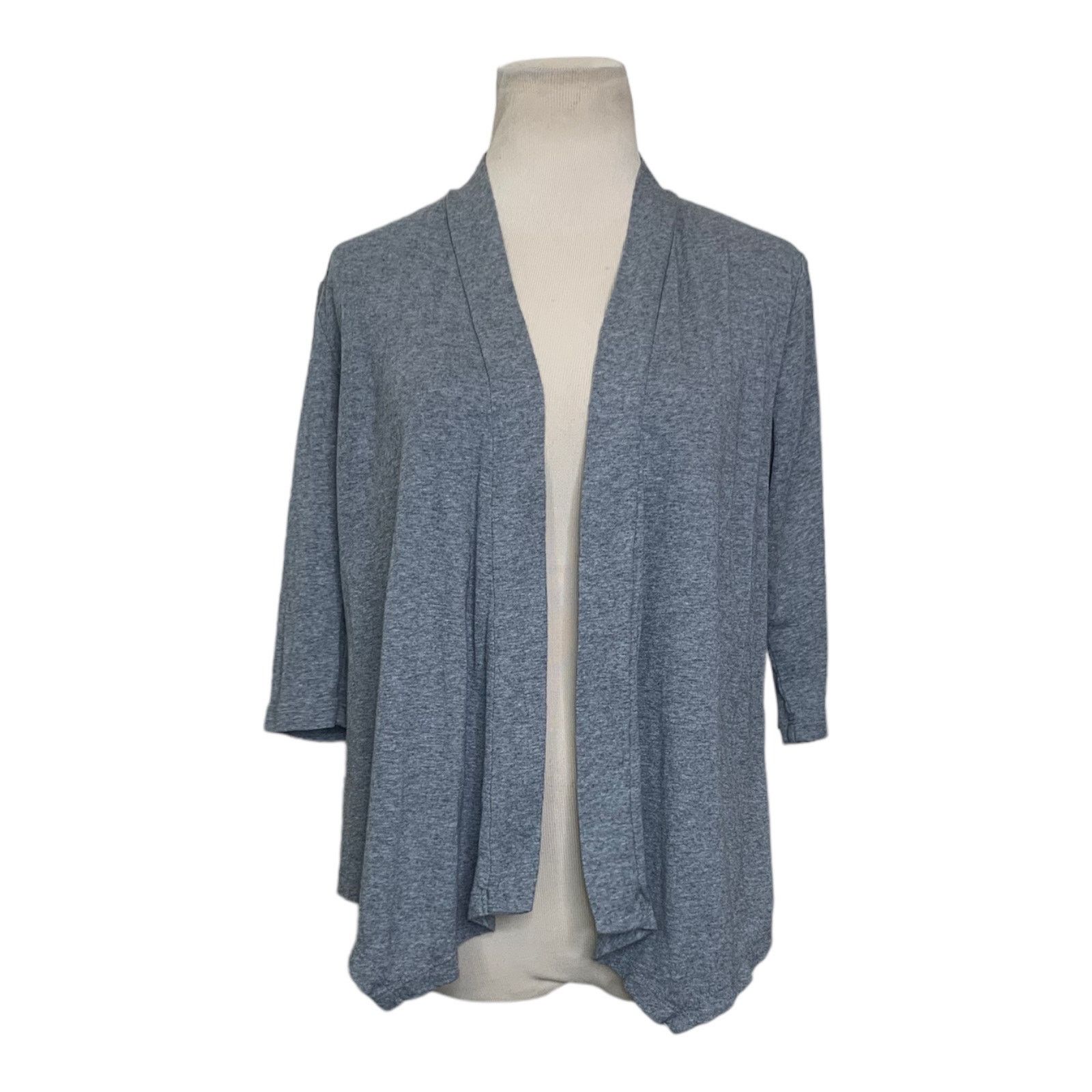 Sonoma Sonoma gray 3/4 sleeves open front cardigan size PS Size S / US 4 / IT 40 - 1 Thumbnail