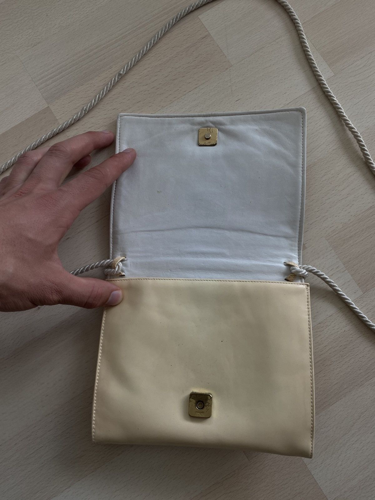 Fendi Vintage 90s Fendi Glossy Crossbody Bag + Wallet Size ONE SIZE - 9 Thumbnail
