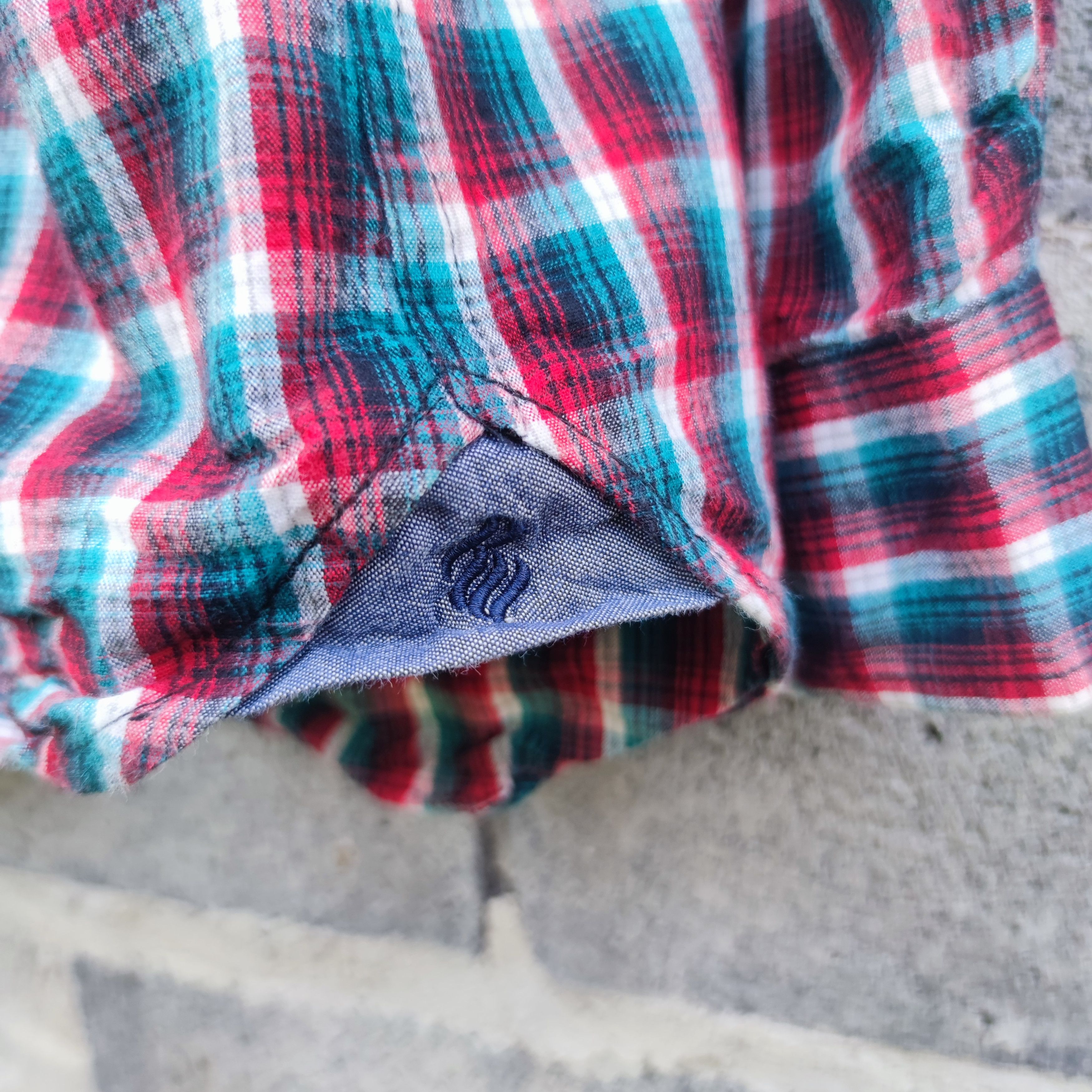 Rocawear Rocawear Classic Red Blue Plaid Nostrand Ave Work Shirt Size US XL / EU 56 / 4 - 4 Thumbnail