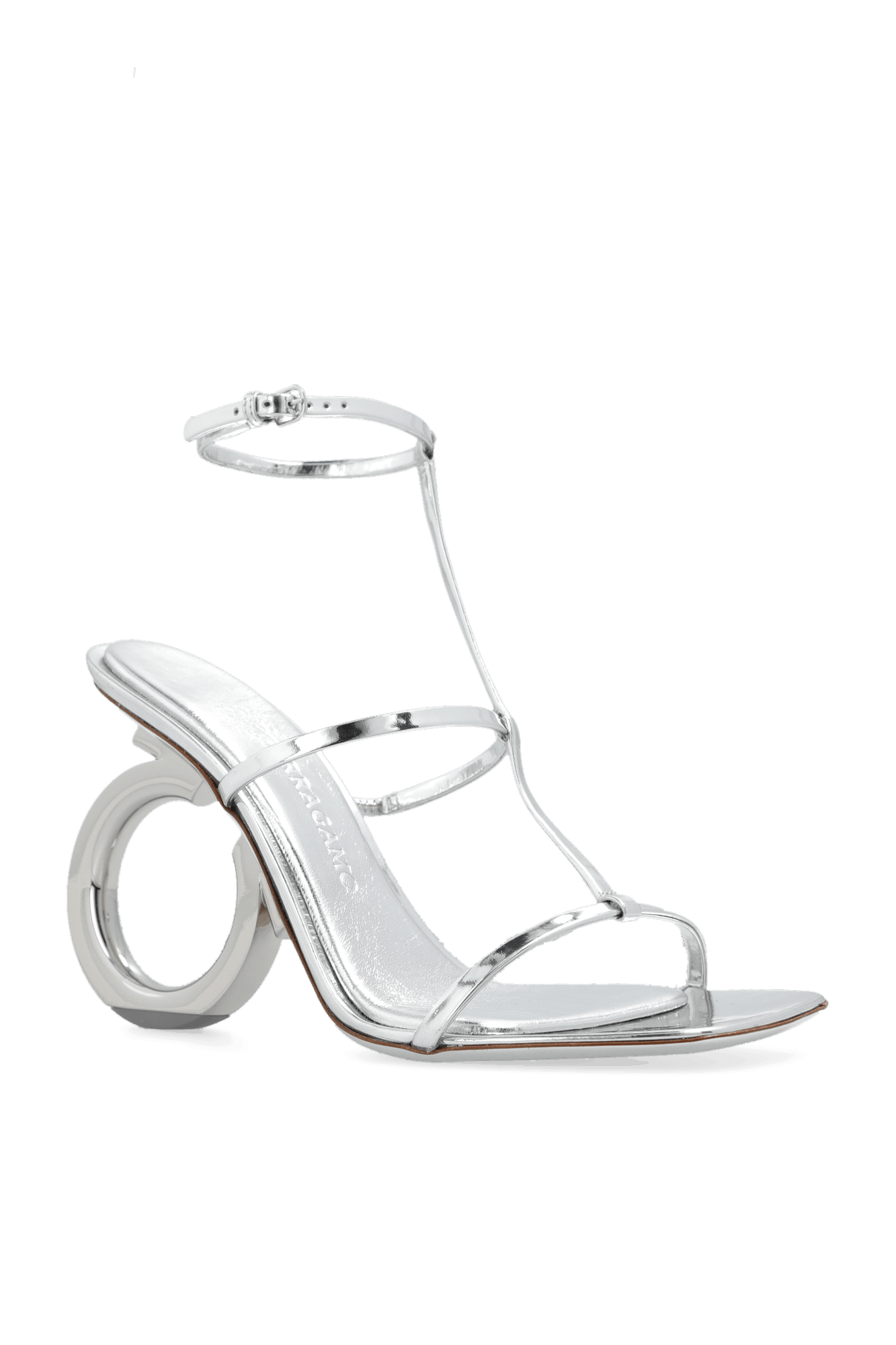 Salvatore Ferragamo o1s1rm0924 Elina Sandals in Silver Size US 6.5 / IT 36.5 - 4 Thumbnail