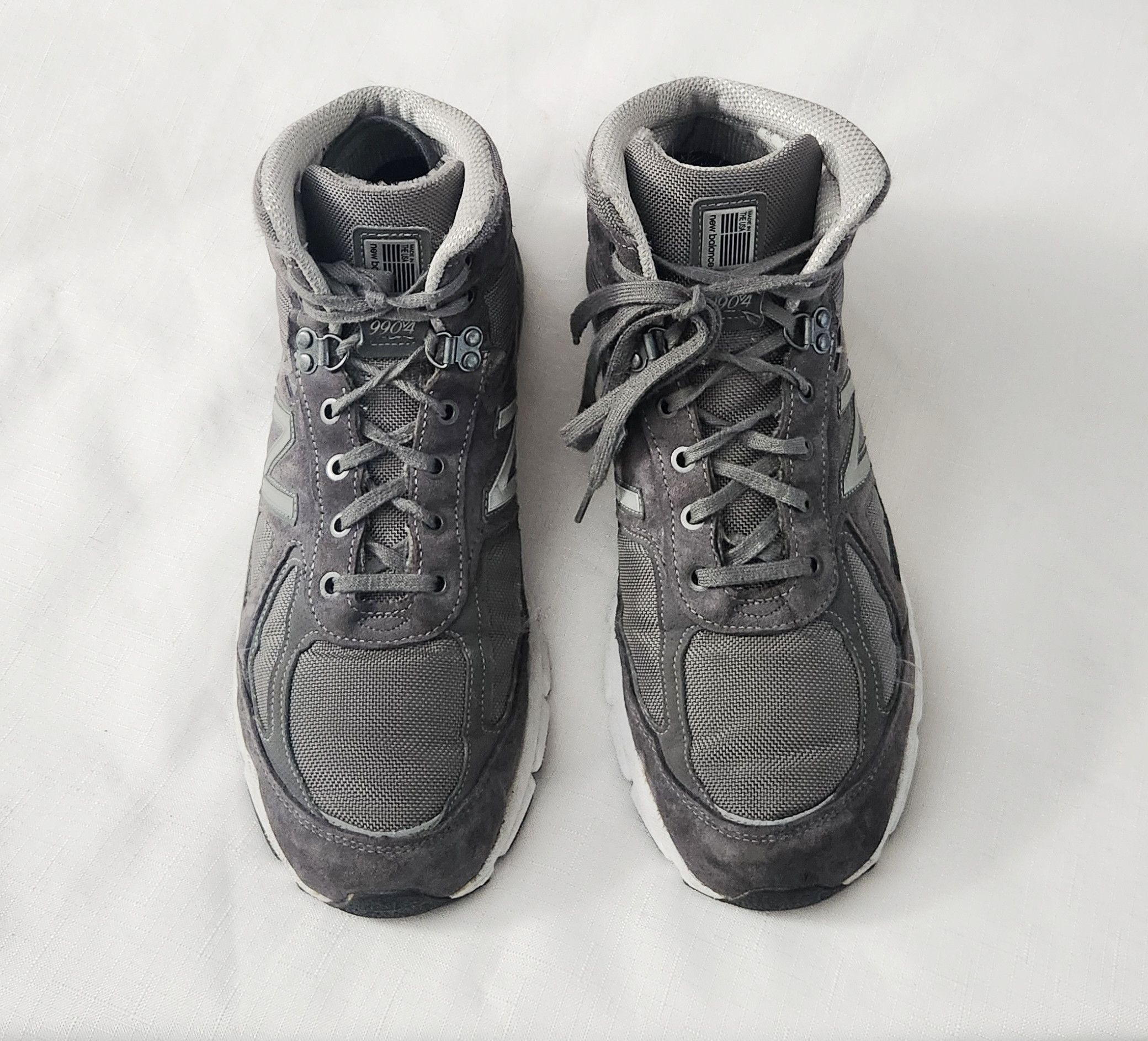 New Balance New Balance 990 v4 Mid Grey Suede Shoe Size 13 2E MO990GR4 Size US 13 / EU 46 - 3 Thumbnail