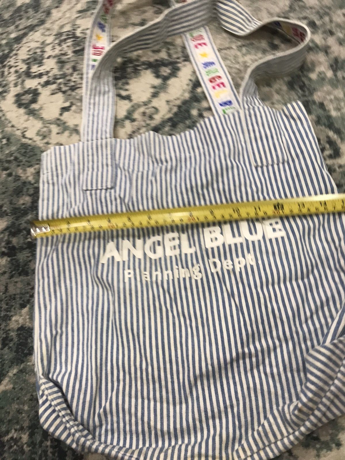 Hysteric Glamour 90s/Y2k Hickory Stripes Angel Blue Tote Bag Size ONE SIZE - 8 Thumbnail