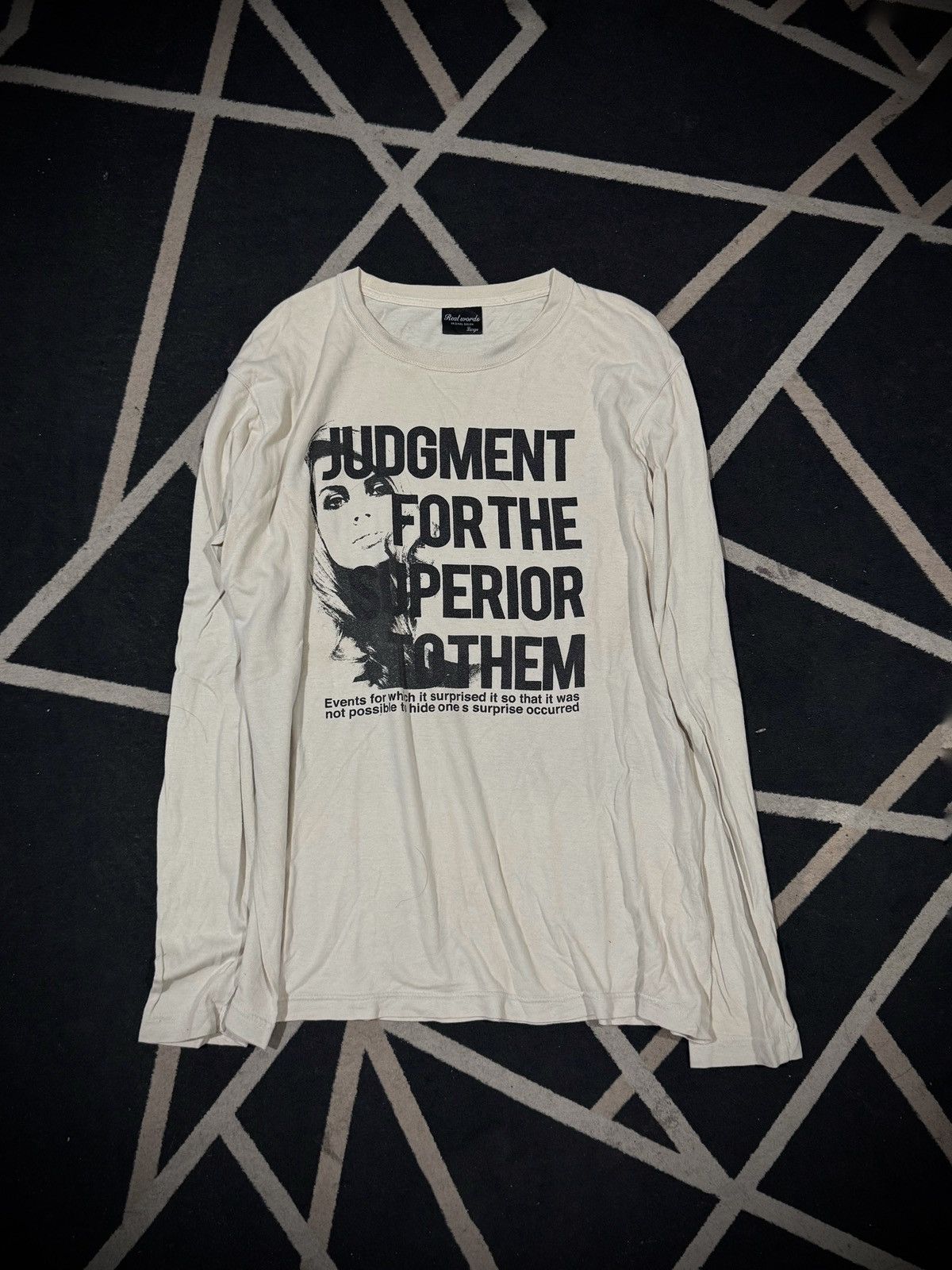 Hysteric Glamour Real Words Judgment Poem Japanese Long Sleeve Size US L / EU 52-54 / 3 - 1 Thumbnail