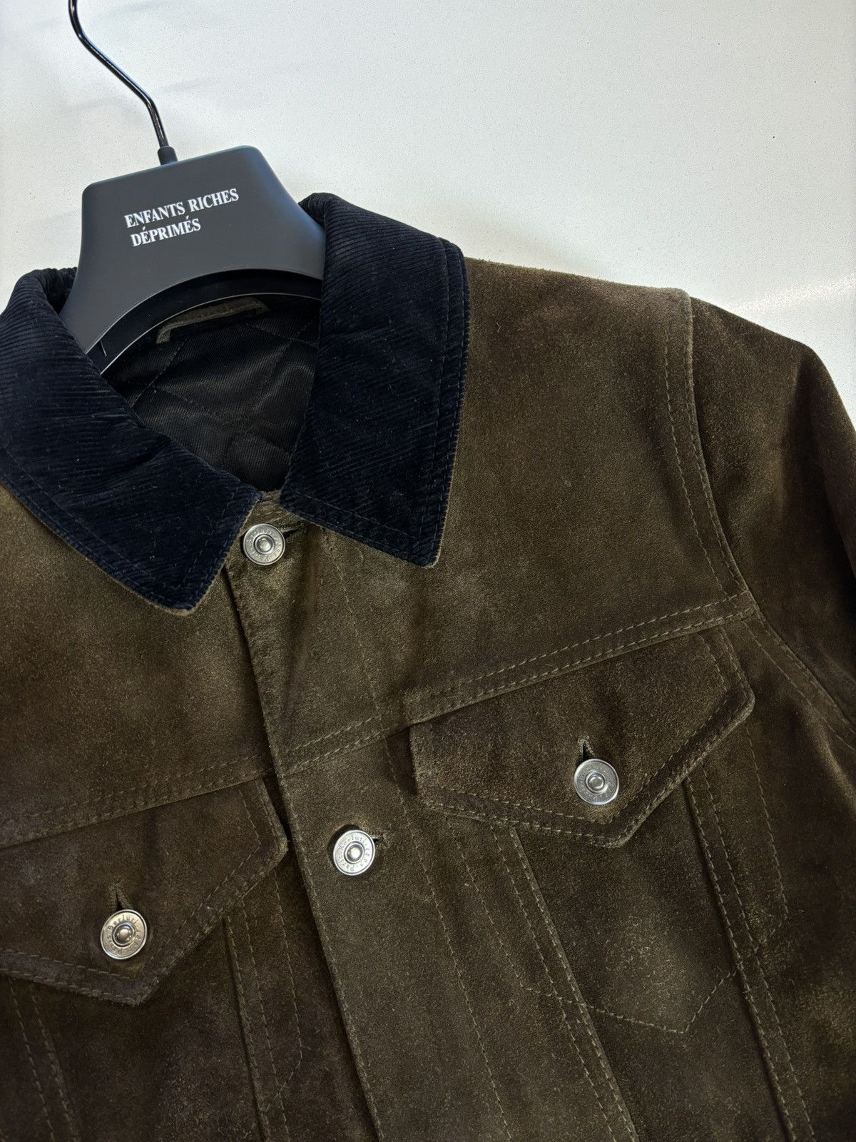 Berluti Berluti FW17 Brown Suede jacket with corduroy collar Size US S / EU 44-46 / 1 - 3 Thumbnail