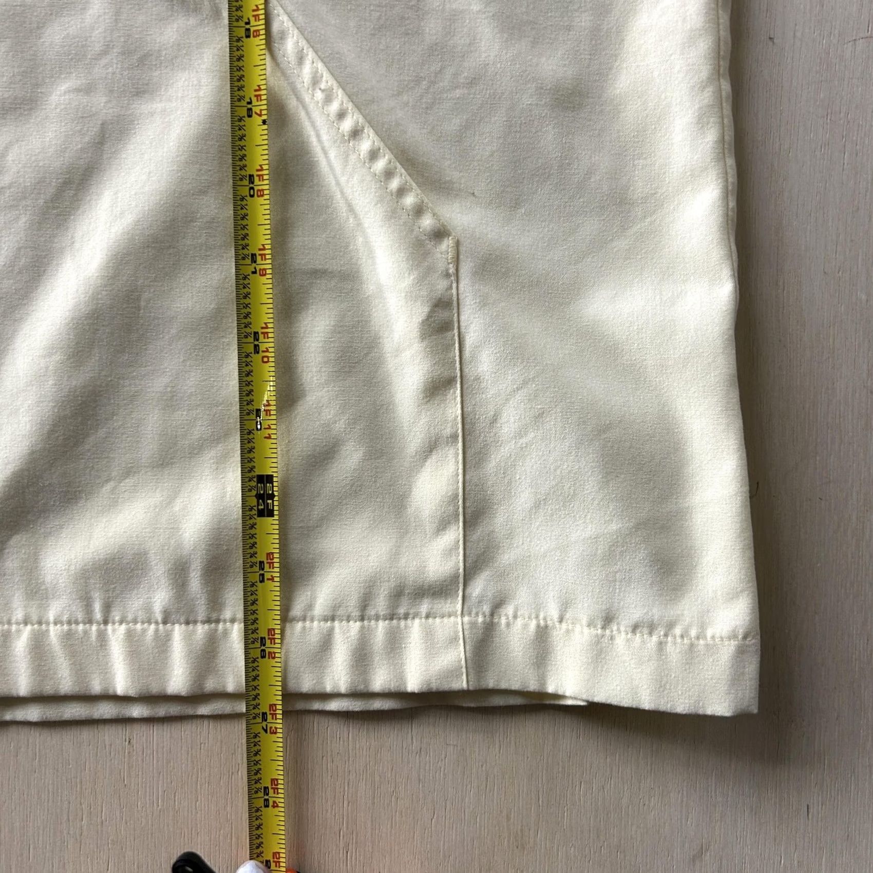 Vintage BonWorth Jacket Womens XL Yellow Cotton Blend Hooded Full Zip Lightweight Twill Jacket Size XL / US 12-14 / IT 48-50 - 4 Thumbnail