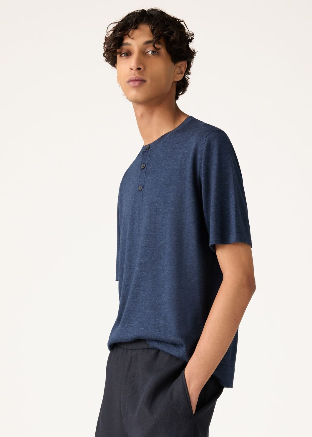 Loro Piana o1w1db10725 FAO4493 Polo Shirt in Blue Size US L / EU 52-54 / 3 - 3 Thumbnail