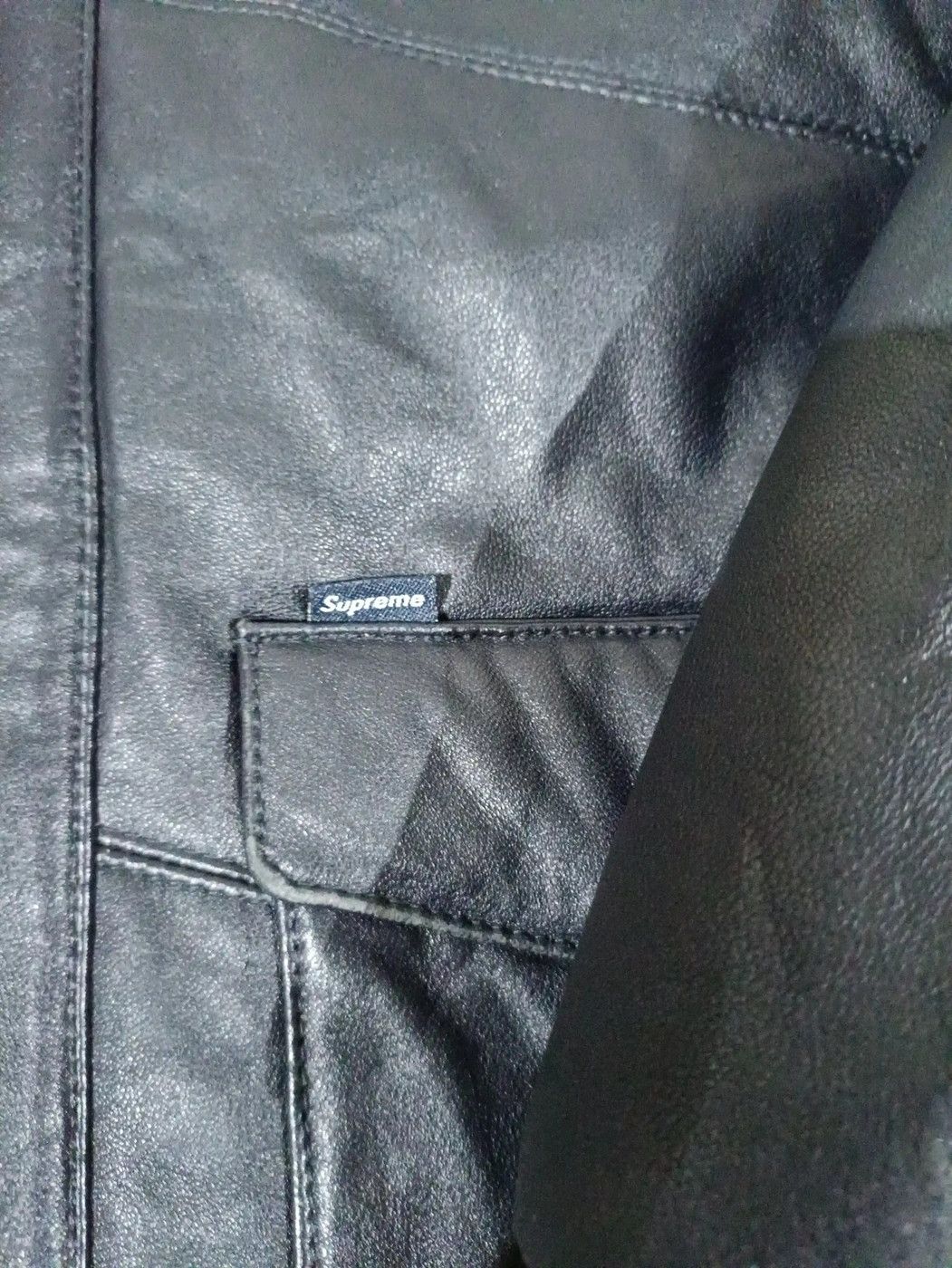 Genuine Leather × Supreme SUPREME NYC LEATHER DUCK DOWN JACKET 07AW Size US L / EU 52-54 / 3 - 8 Thumbnail