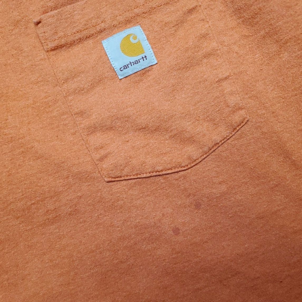 Carhartt Carhartt Shirt Mens L Orange Loose Fit Crewneck Short Sleeve Pocket Work Tee Size US L / EU 52-54 / 3 - 7 Thumbnail
