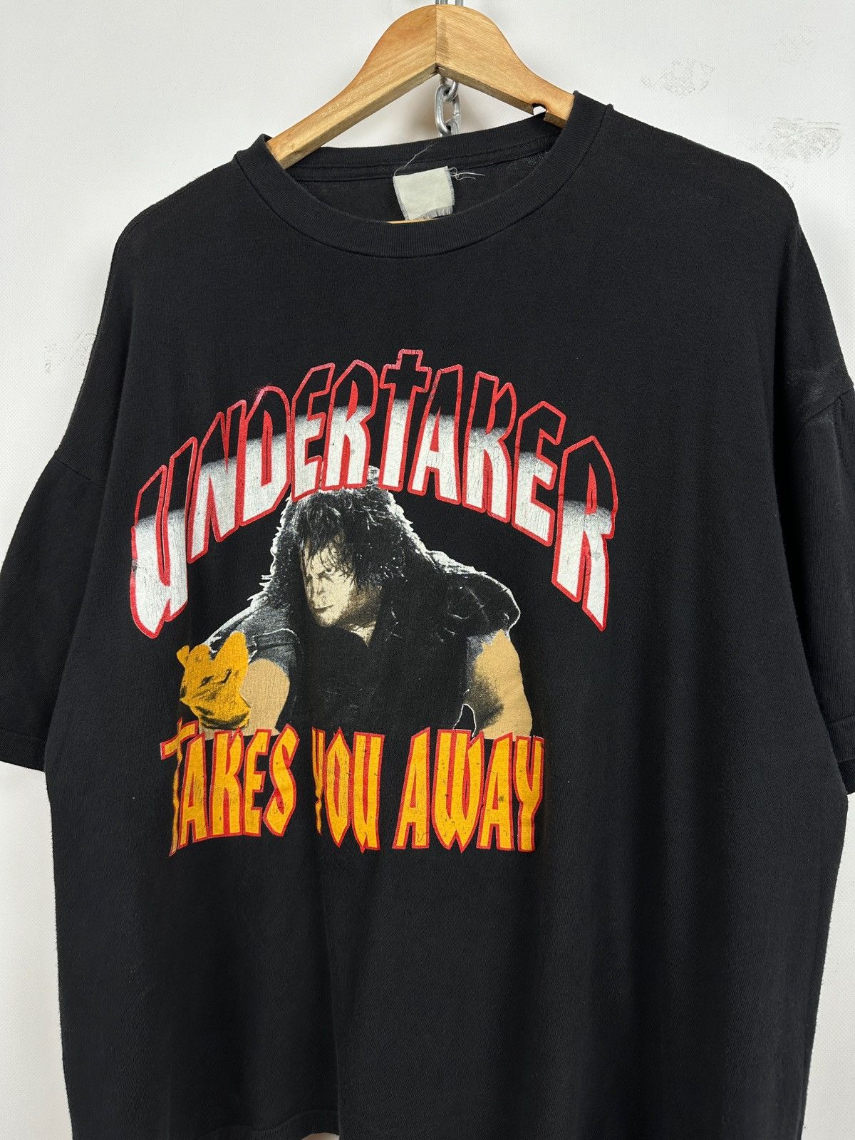 Vintage Vintage Undertaker Takes You Away WWE Wrestling T-Shirt Size US XXL / EU 58 / 5 - 4 Thumbnail
