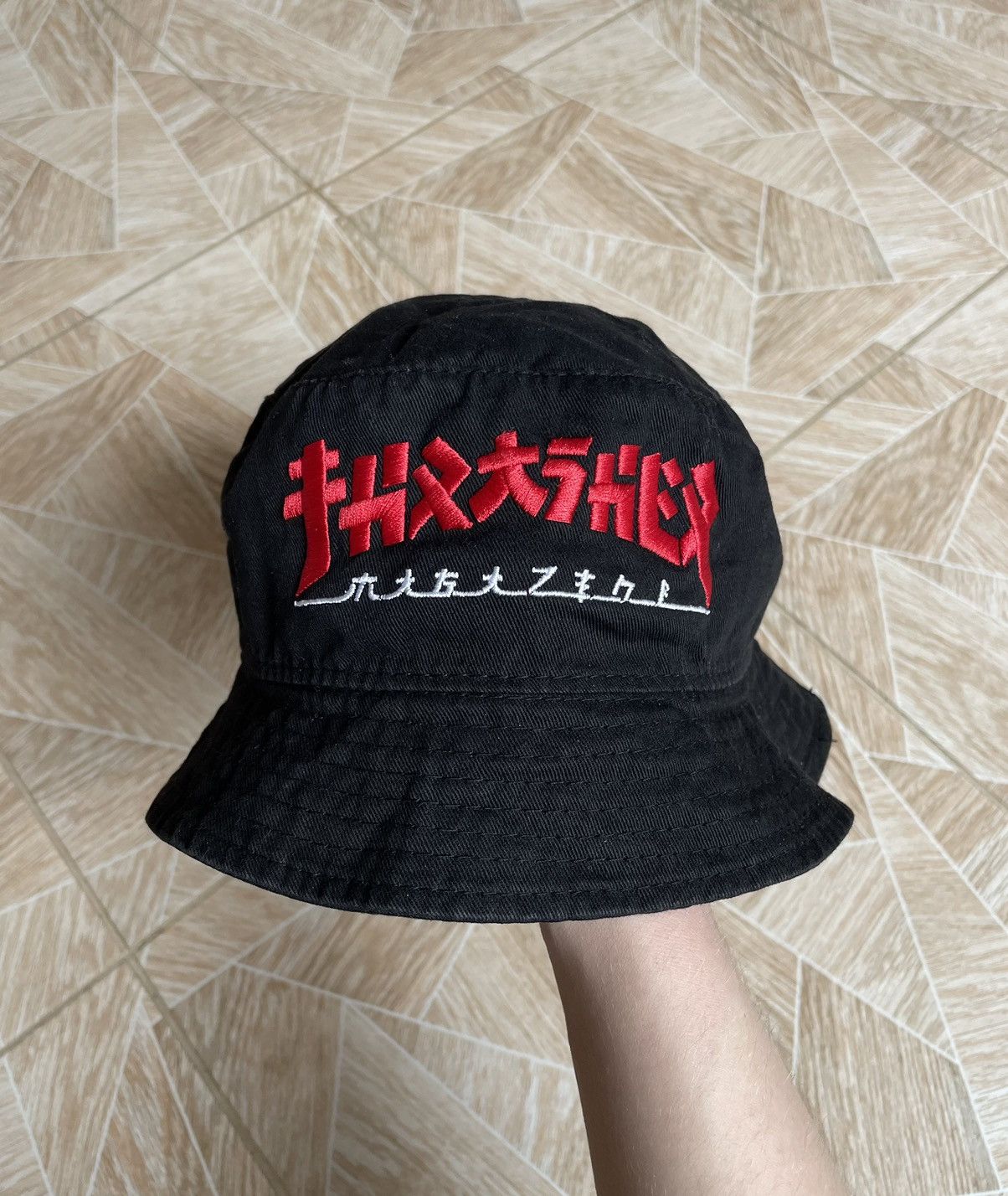 Thrasher Skate Thrasher Magazine Godzilla Big Logo Logo Bucket Hat Size ONE SIZE - 1 Thumbnail