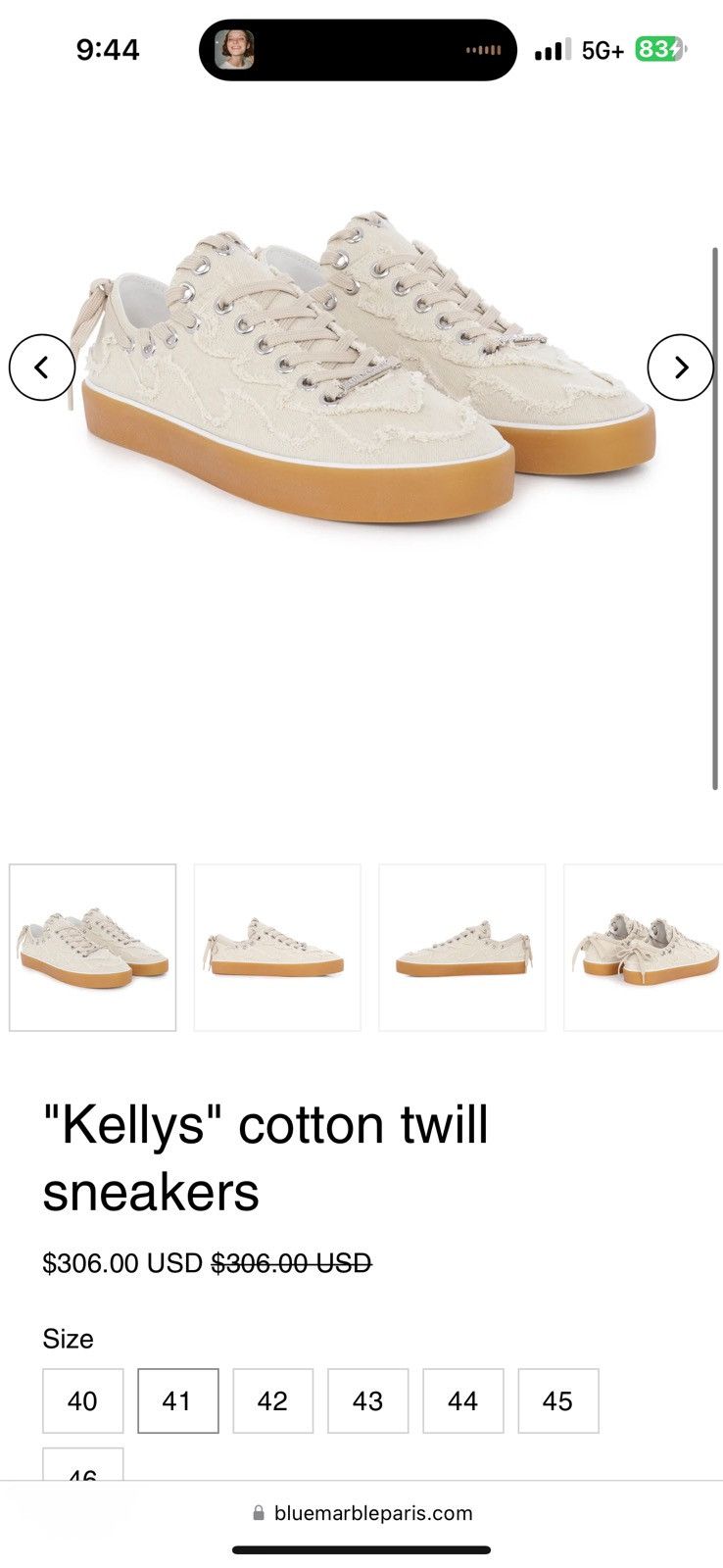 Kelly twill sneaker