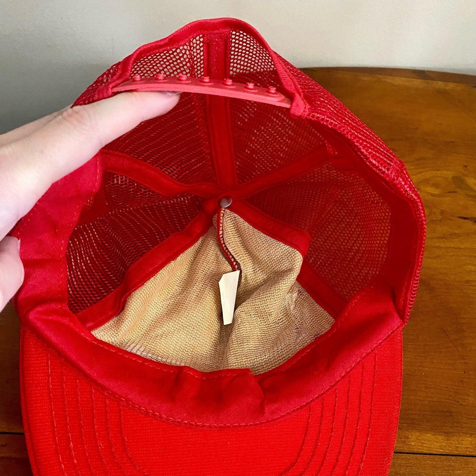 Vintage Cryovac Vintage Red Trucker Hat Cap Mens Unisex One Size Size ONE SIZE - 11 Thumbnail