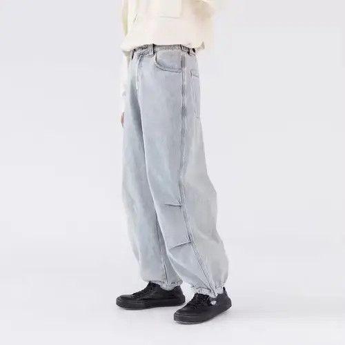 Japanese Brand 20AW Indigo Union Japan Denim Light Blue Washed Pants Size US 30 / EU 46 - 2 Thumbnail