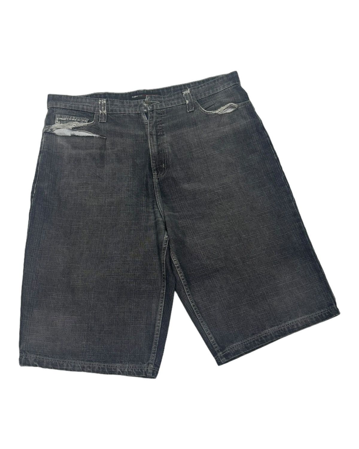 Fubu RARE VINTAGE FUBU BAGGY SHORT DENIM JNCO STYLE JEANS Size US 42 / EU 58 - 5 Thumbnail