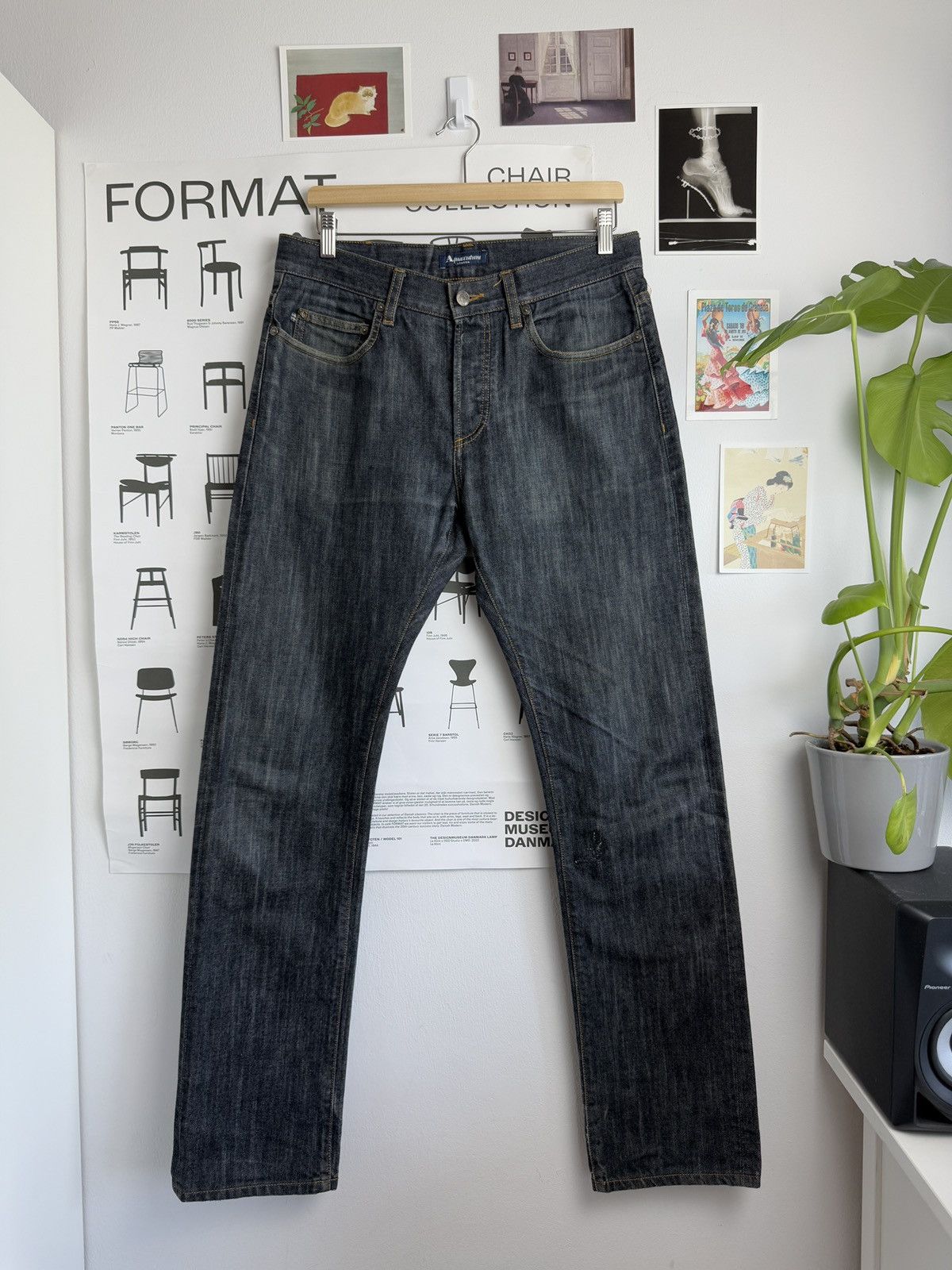 Aquascutum × Designer Aquascutum raw indigo denim pants 32 streetwear designer y2k Size US 32 / EU 48 - 1 Thumbnail