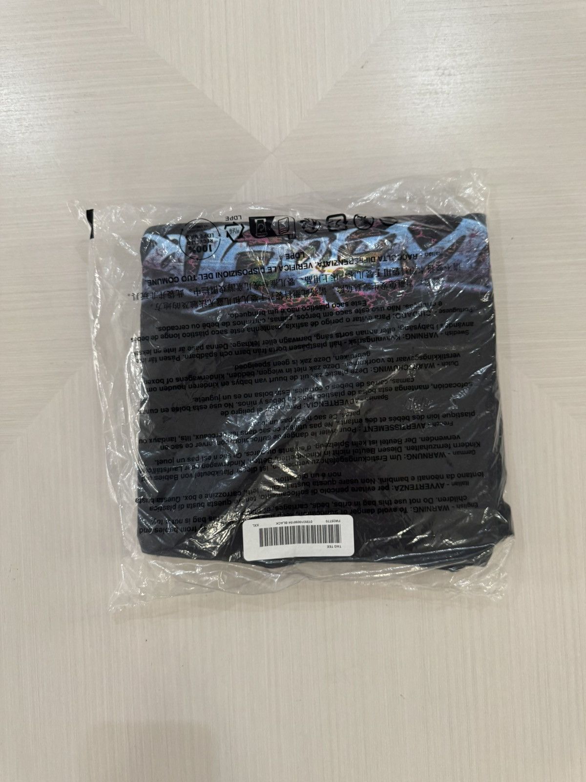 Supreme Tag Tee FW25 Black Sz XXL NEW IN HAND