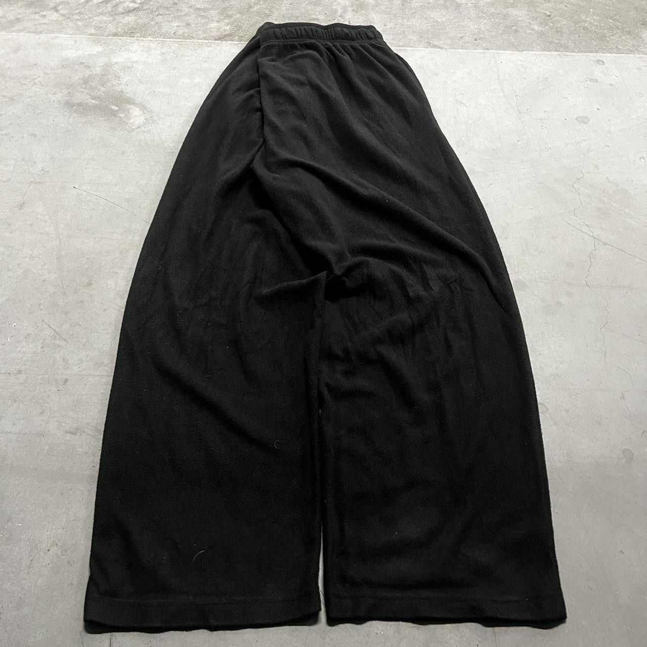 Japanese Brand × Vintage Vintage Y2K Baggy Black WideLeg Sweatpants! Size US 40 / EU 56 - 6 Thumbnail
