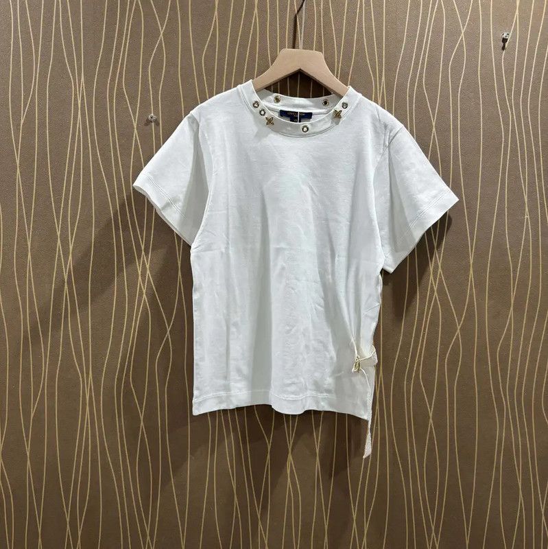 Louis Vuitton Louis Vuitton White Cotton Women's T-Shirt 0089 Size XS / US 0-2 / IT 36-38 - 1 Thumbnail