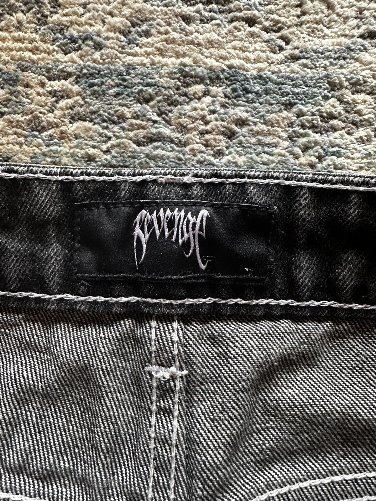 Revenge Revenge Cross Denim Black - 32 Size US 32 / EU 48 - 11 Thumbnail
