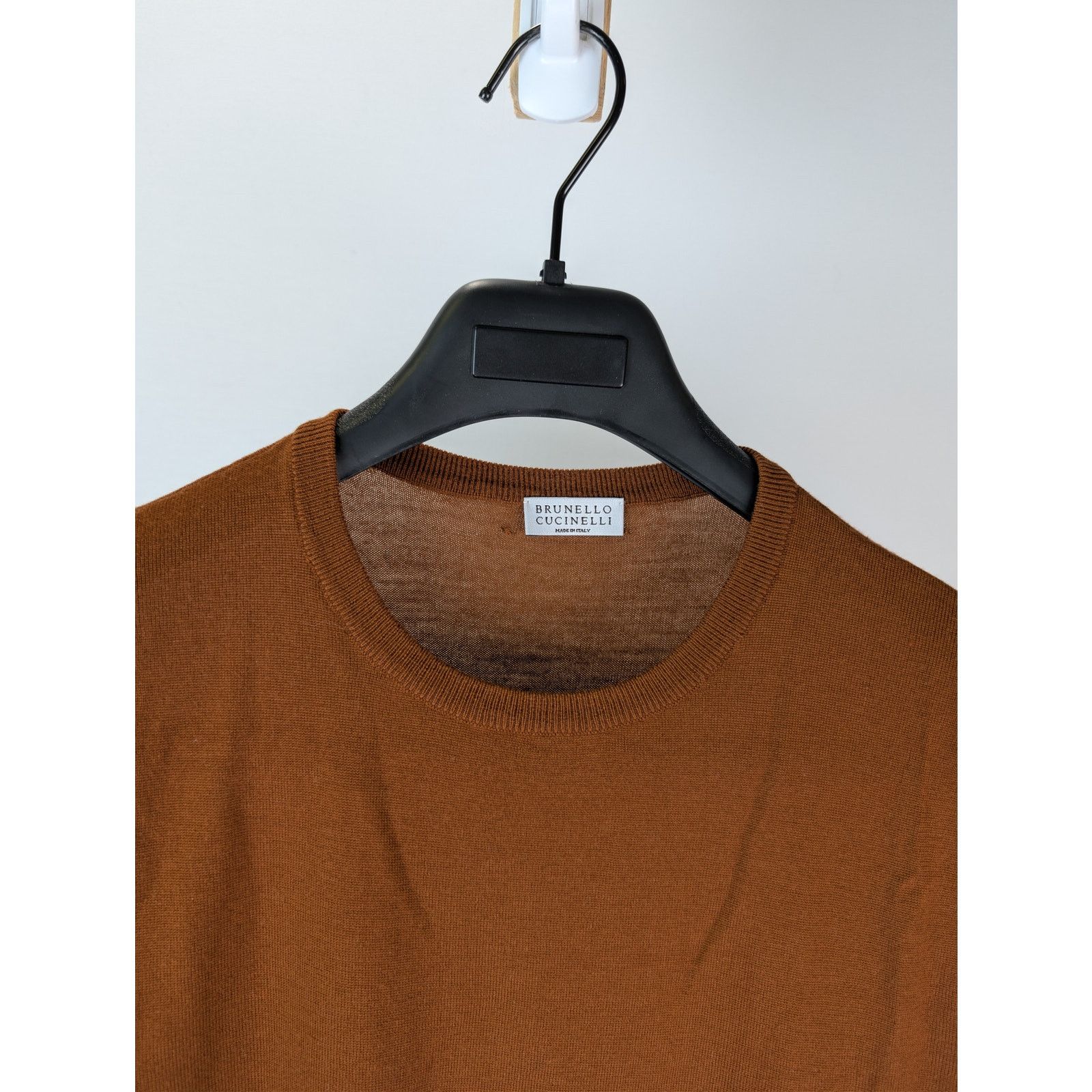 Brunello Cucinelli o1rshd1 CC20 Long-Sleeve Crewneck Sweater in Brown Size US M / EU 48-50 / 2 - 7 Thumbnail