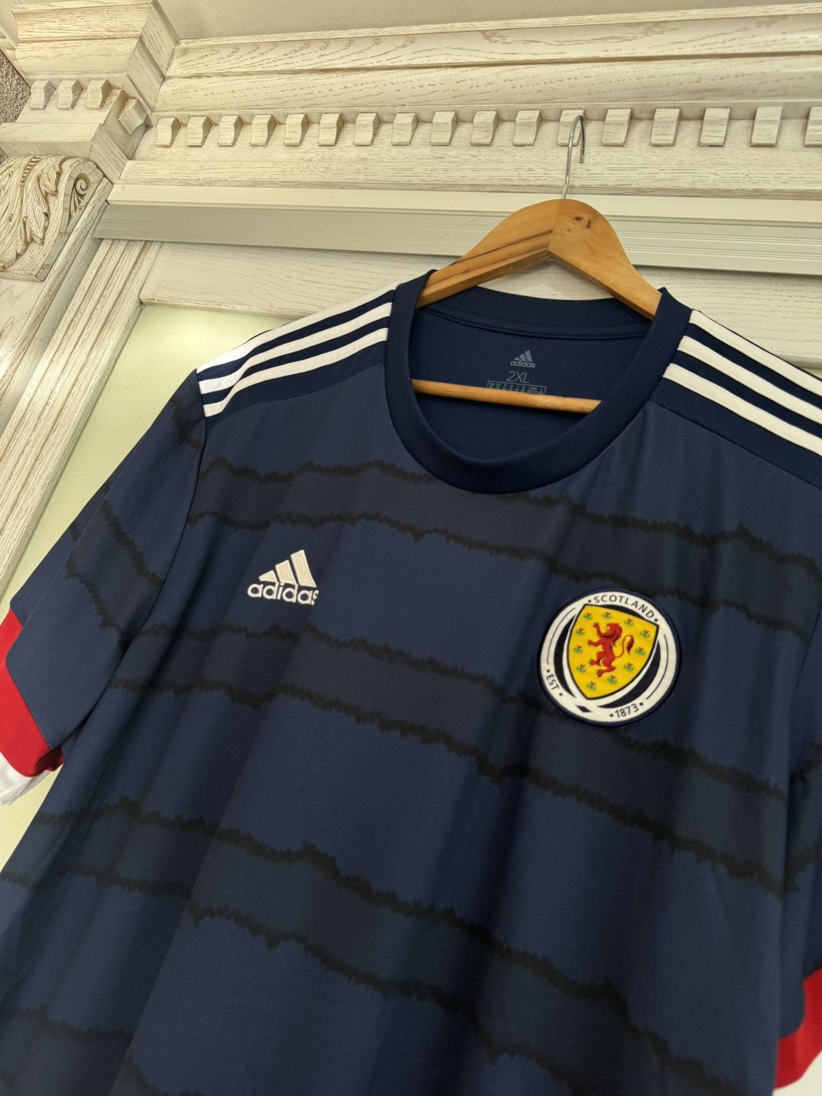 Adidas Scotland 2019-2020 Home Soccer Jersey Football Kit Shirt Size US XXL / EU 58 / 5 - 6 Thumbnail