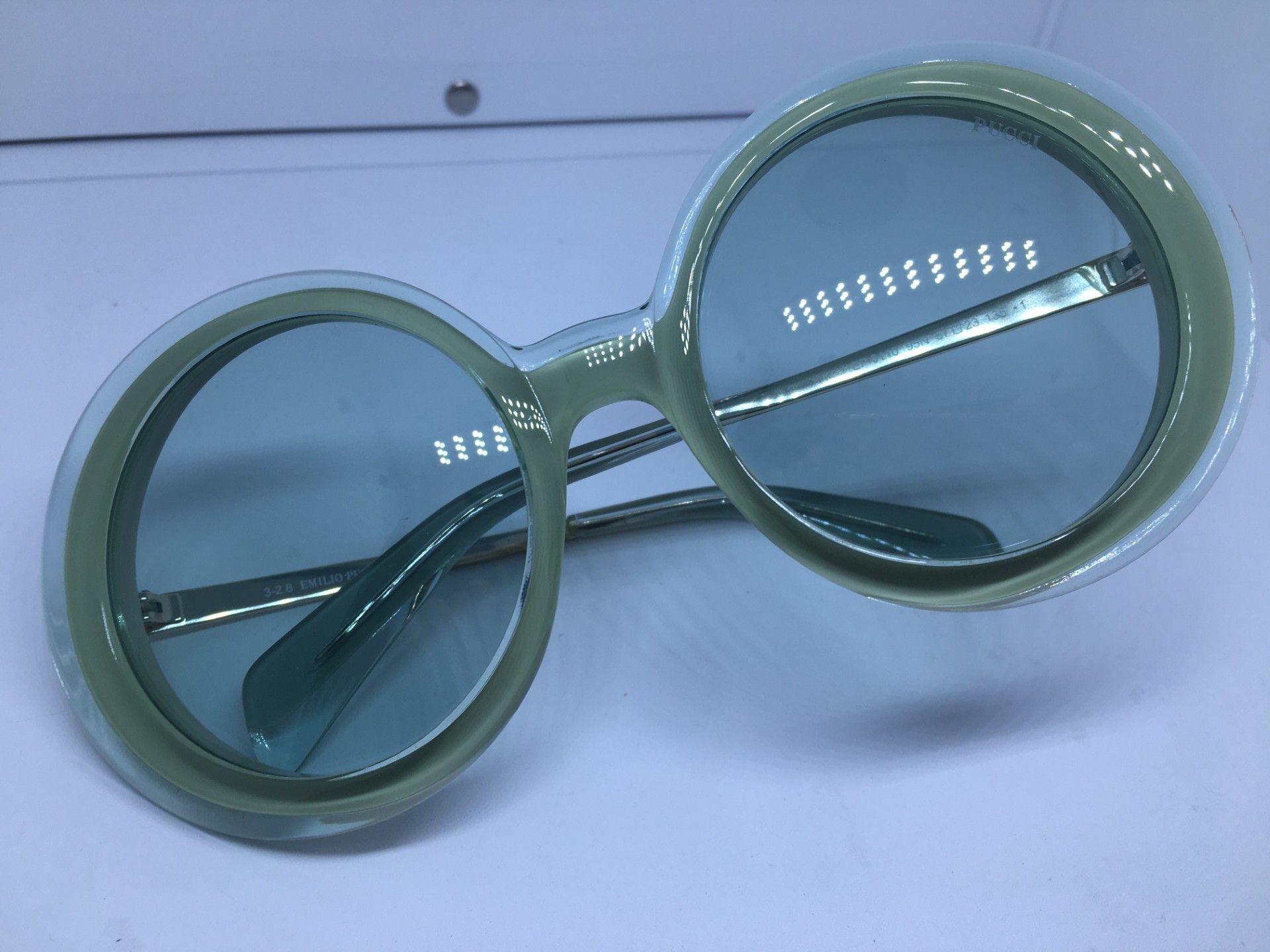 Emilio Pucci MOD EMILIO PUCCI OVERSIZED ROUND JACKIE O style Sunglasses Size ONE SIZE - 5 Thumbnail