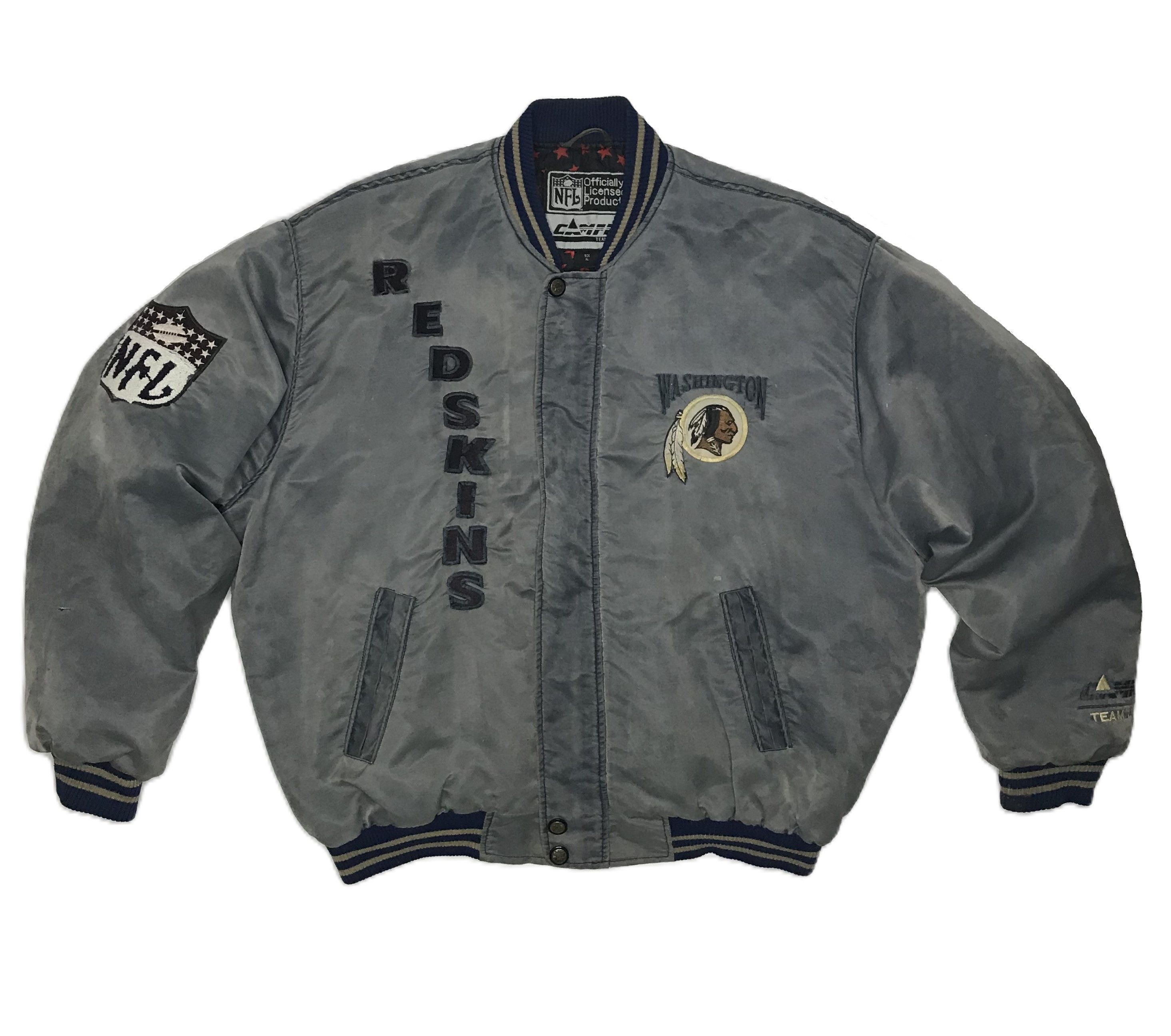 NFL Washington Redskins Vintage 90s Satin Varsity Jacket Sz XL Size US XL / EU 56 / 4 - 1 Thumbnail