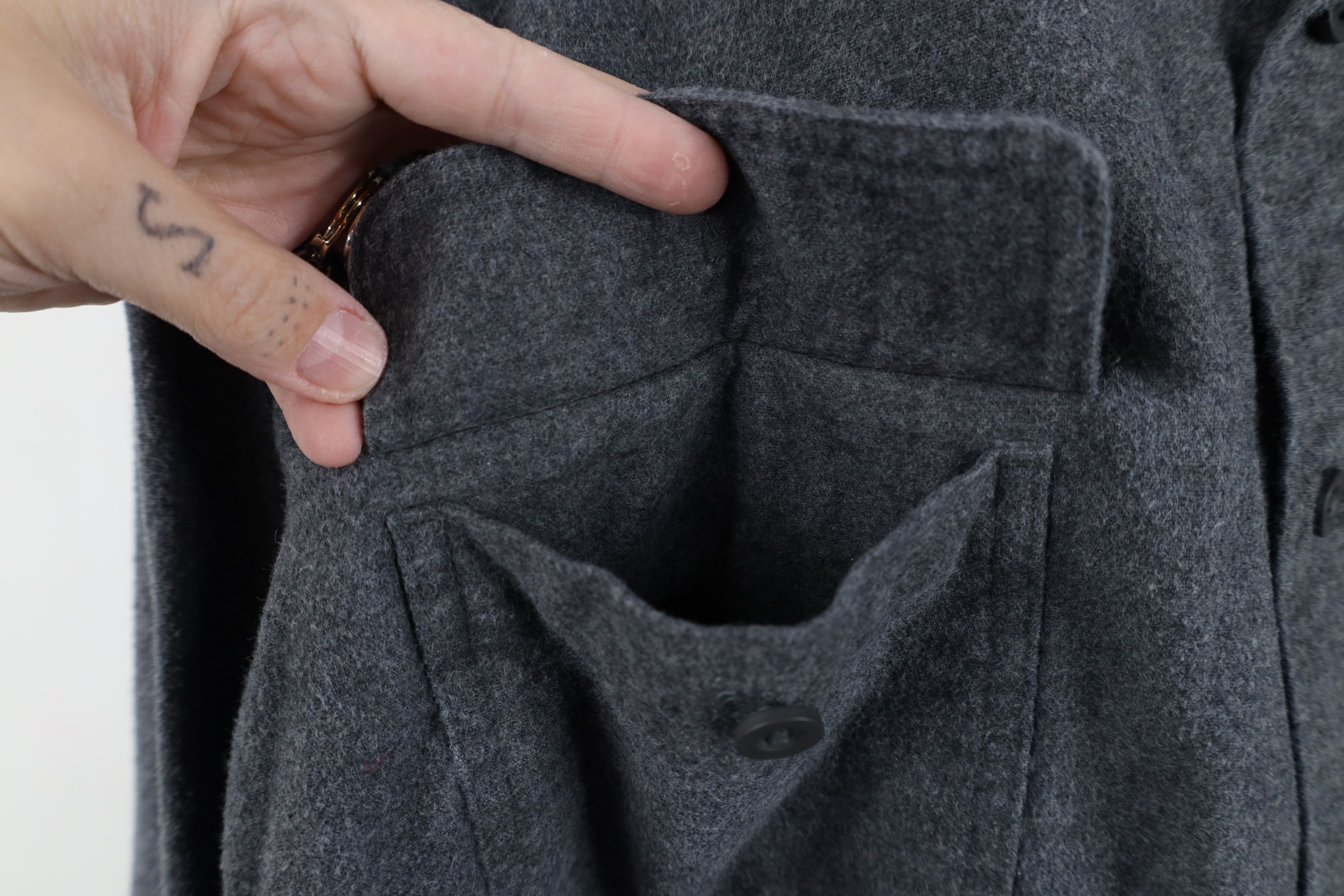 Vintage Vintage 90s Streetwear Heavyweight Cloth Button Shirt Size US XXL / EU 58 / 5 - 5 Thumbnail